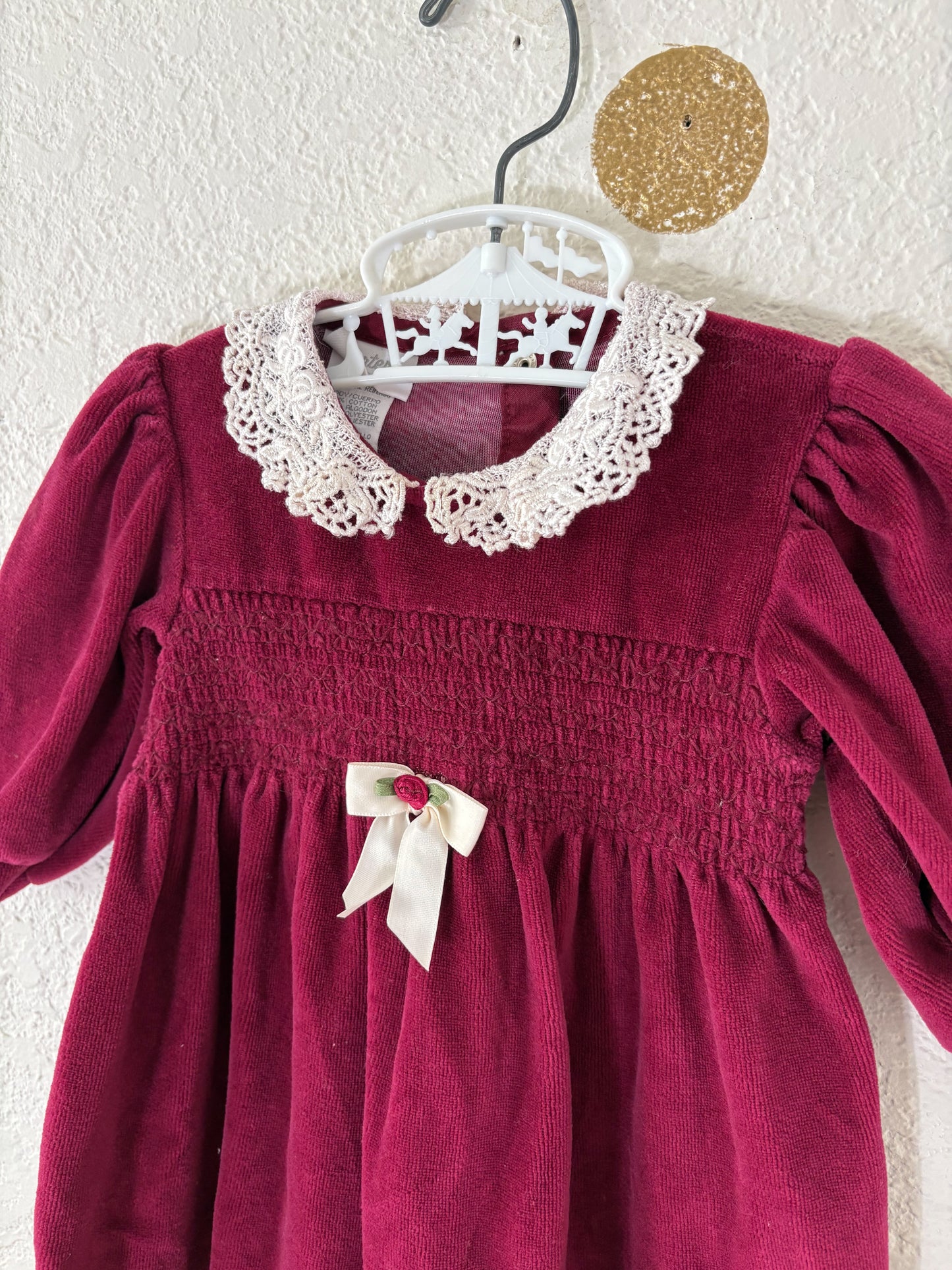 Vintage Carter's velour baby romper.