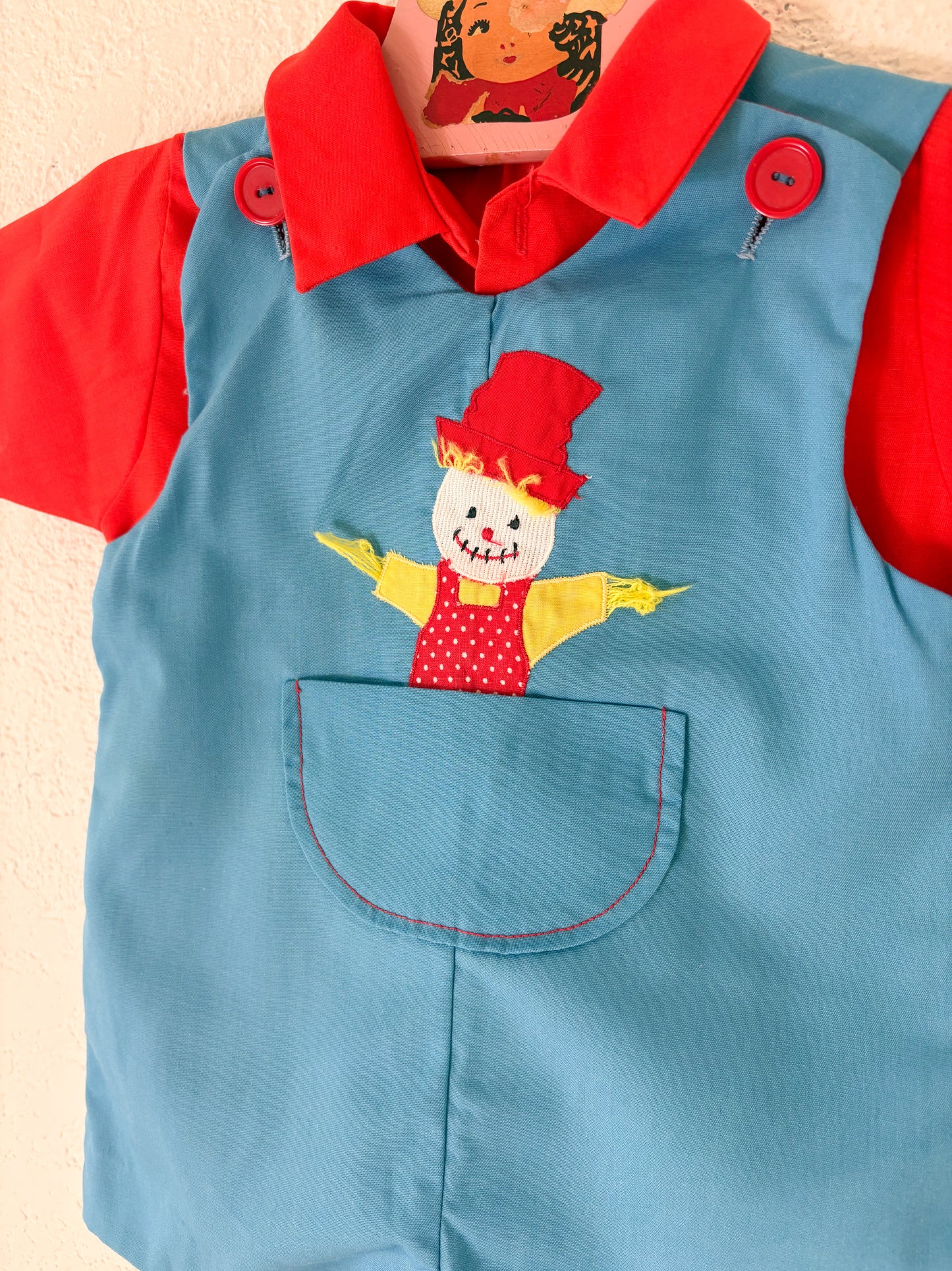 Vintage Healthtex baby romper + matching top set.