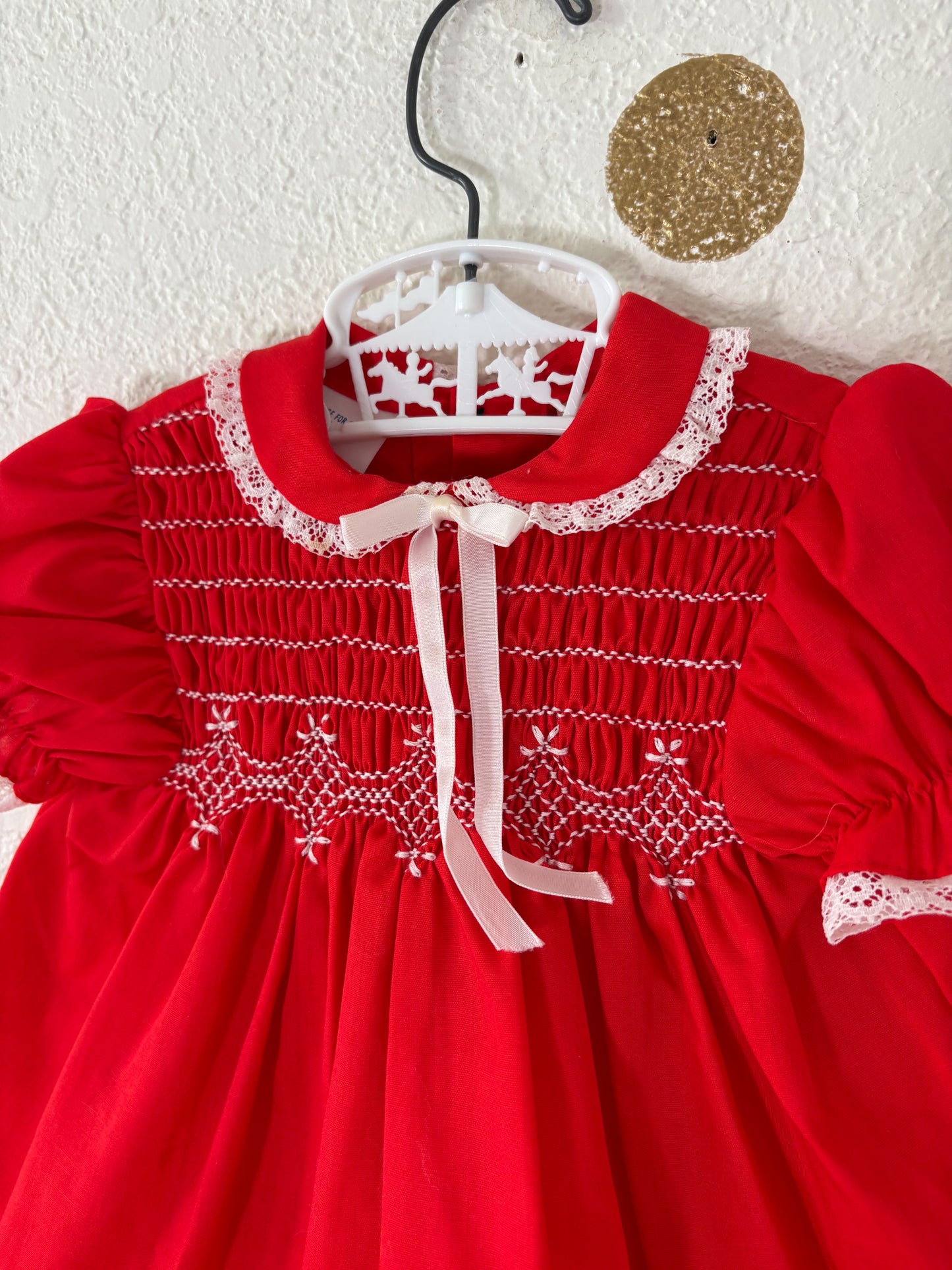 Vintage Princess Anne smocked baby dress.