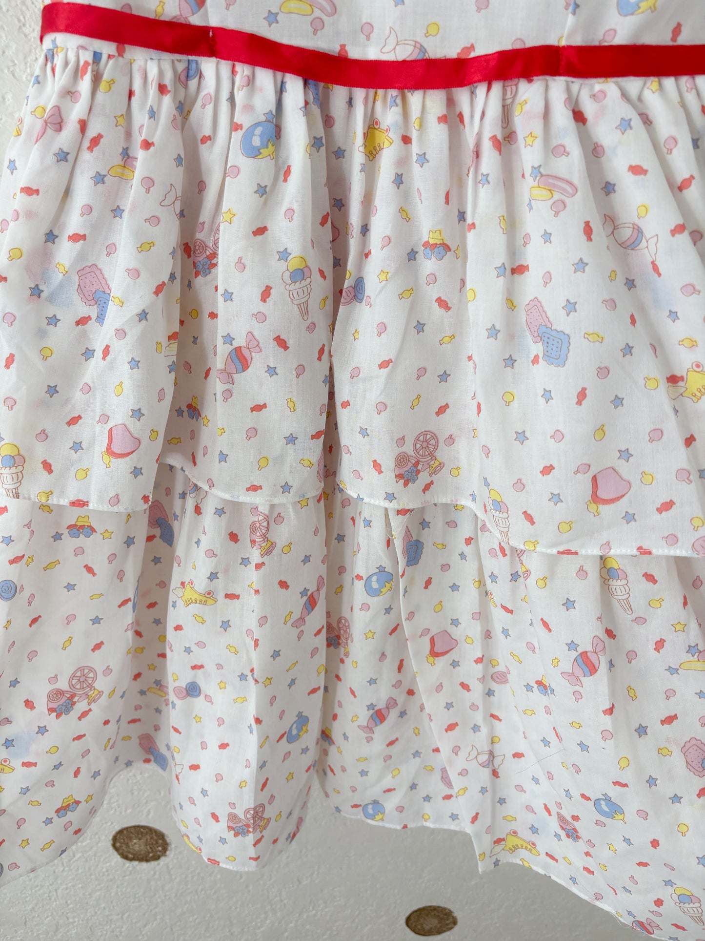 Unbranded vintage AOP candies patterned dress.