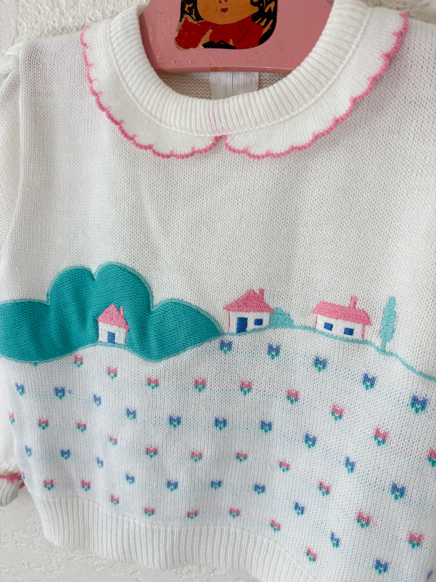 Unbranded vintage acrylic toddler sweater.