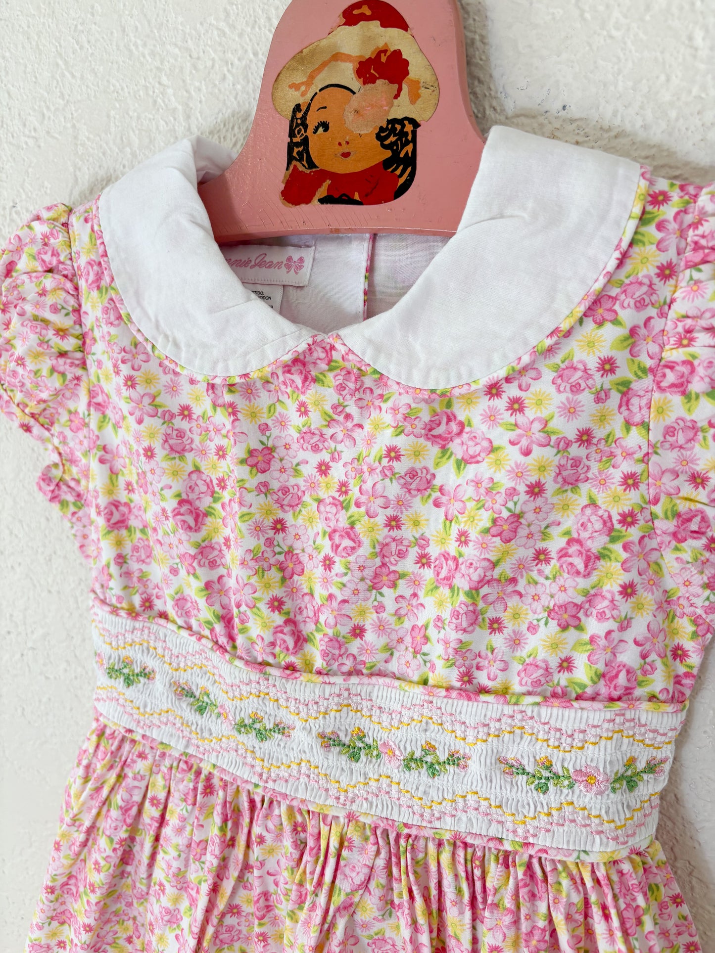 Modern Bonnie Jean smoked floral dress.