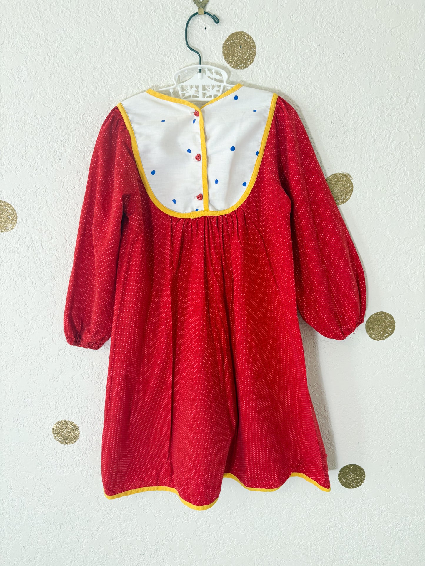 Vintage Sweet Potatoes novelty print dress.