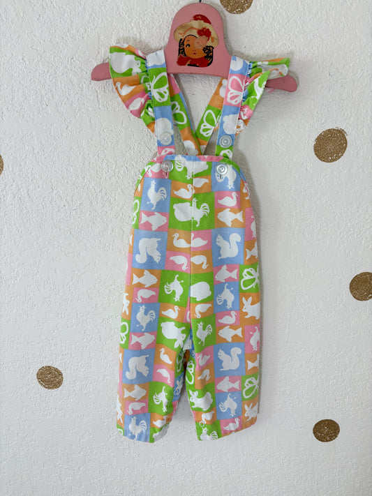 Vintage Sears cottagecore baby romper.