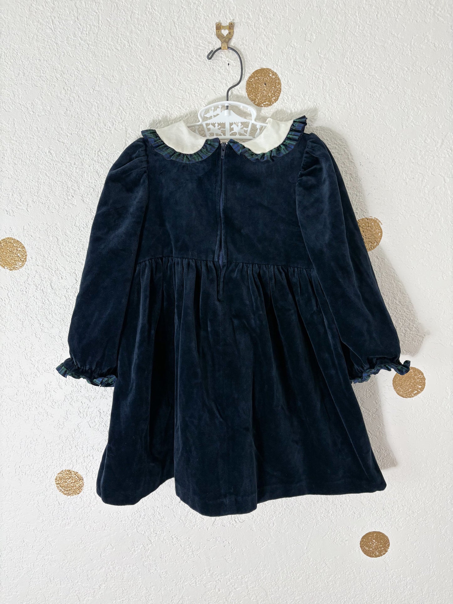 Vintage GoodLad toddler velvet dress.