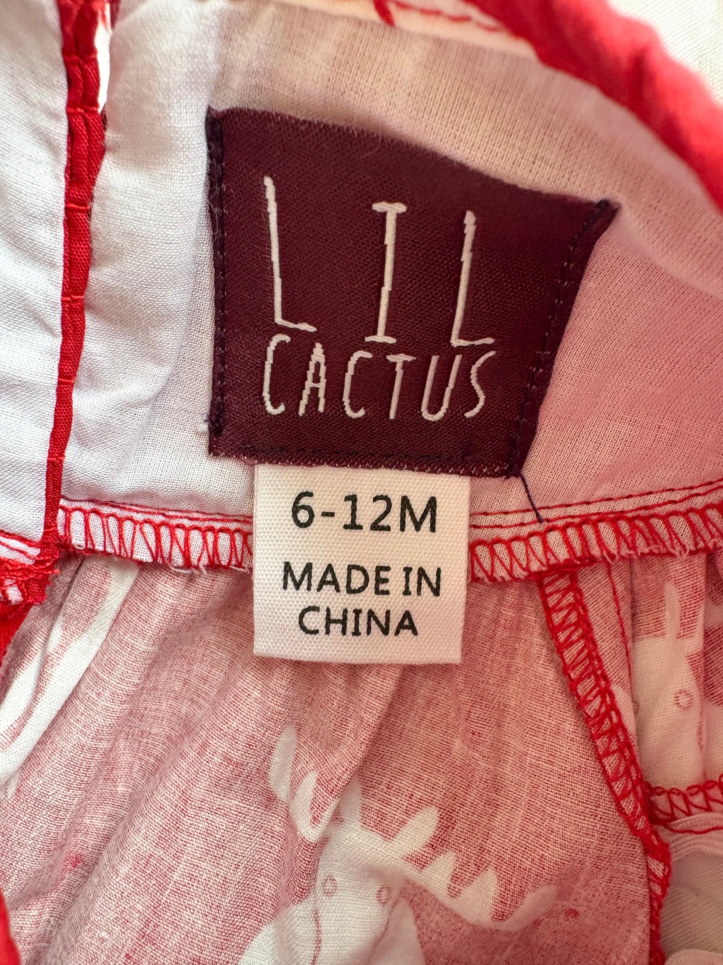 Boutique smocked Lil Cactus baby bubble.