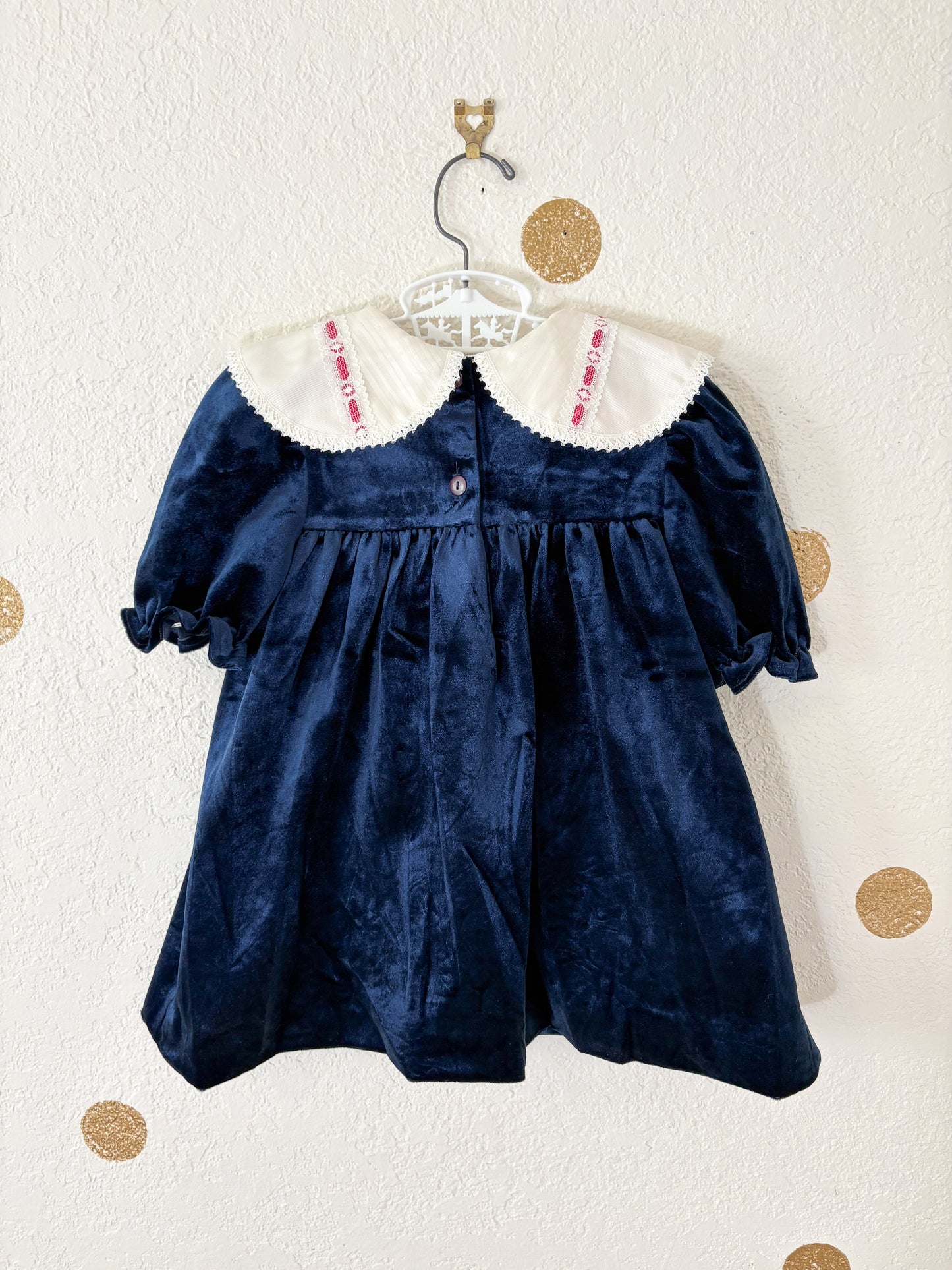 Vintage Youngland velour toddler dress.