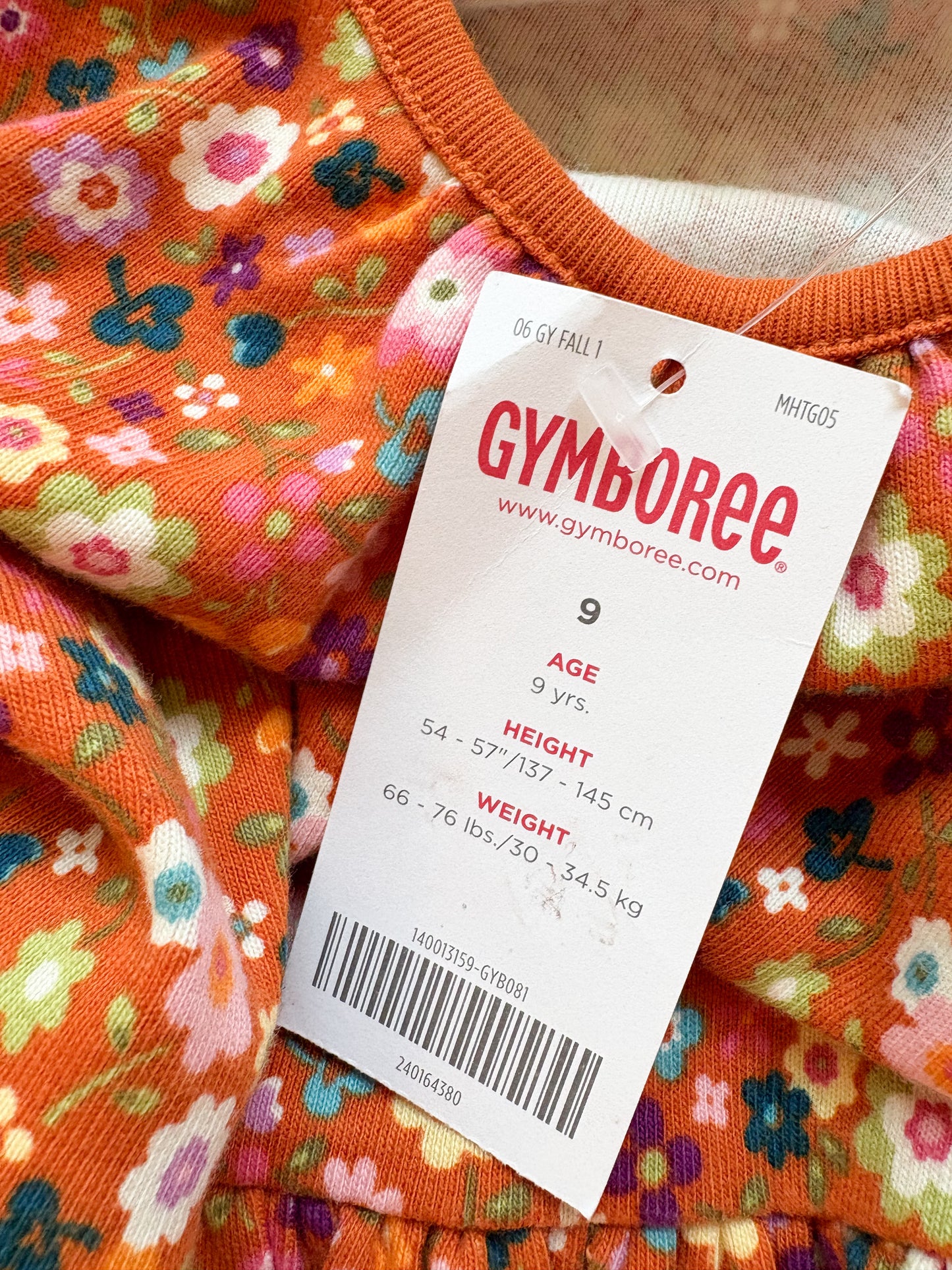NWT y2k Gymboree older girl floral dress.