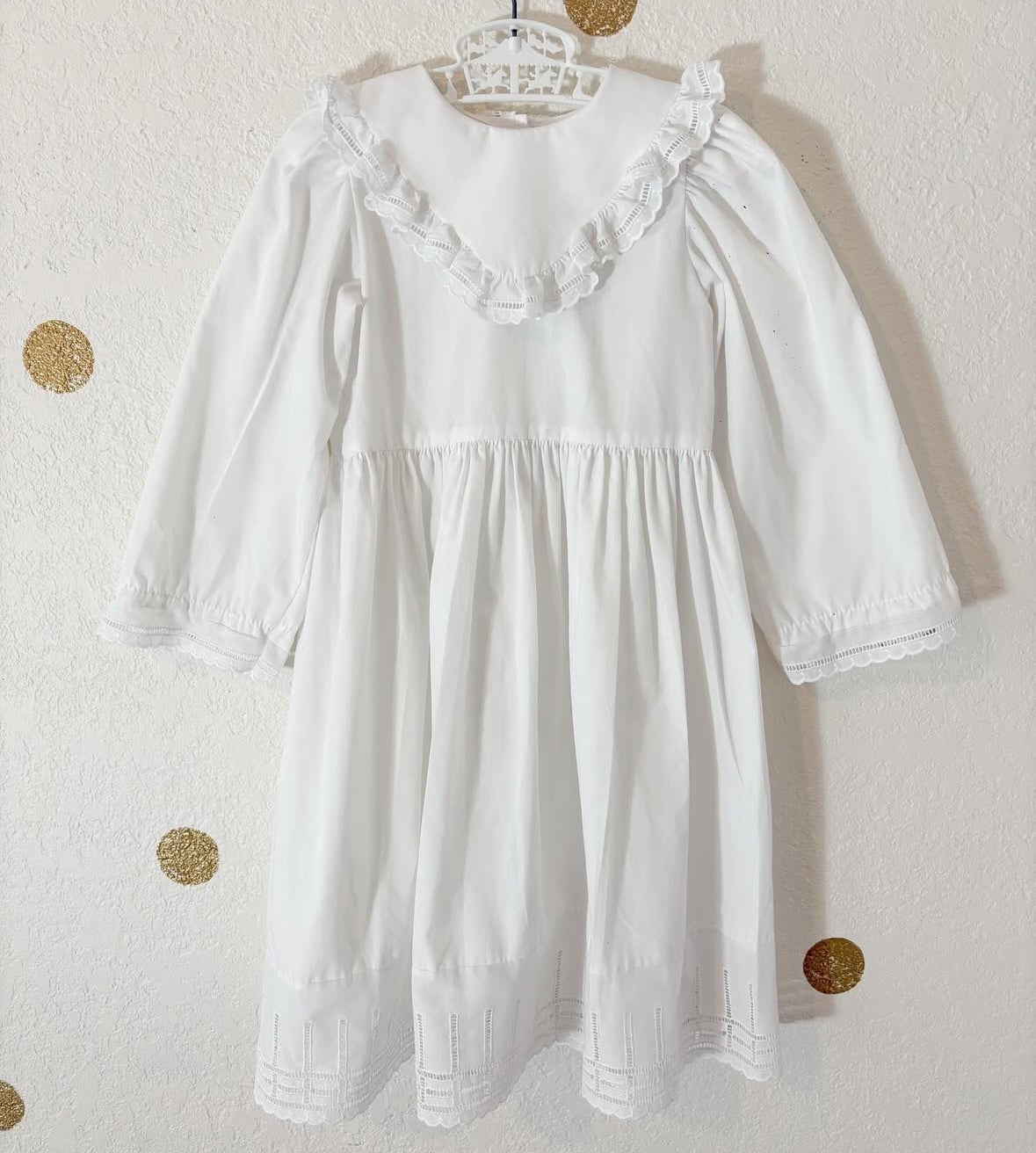 Vintage Début pinafore floral dress.