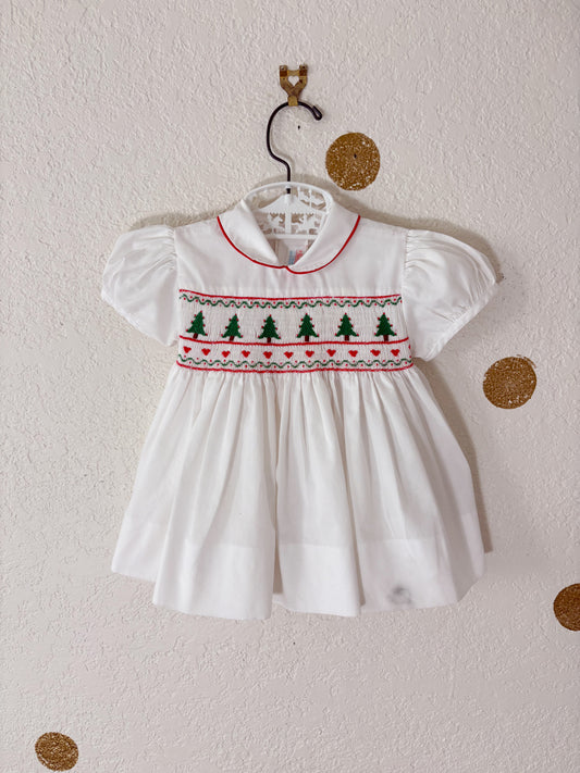 Vintage House of Hatten smocked baby dress.