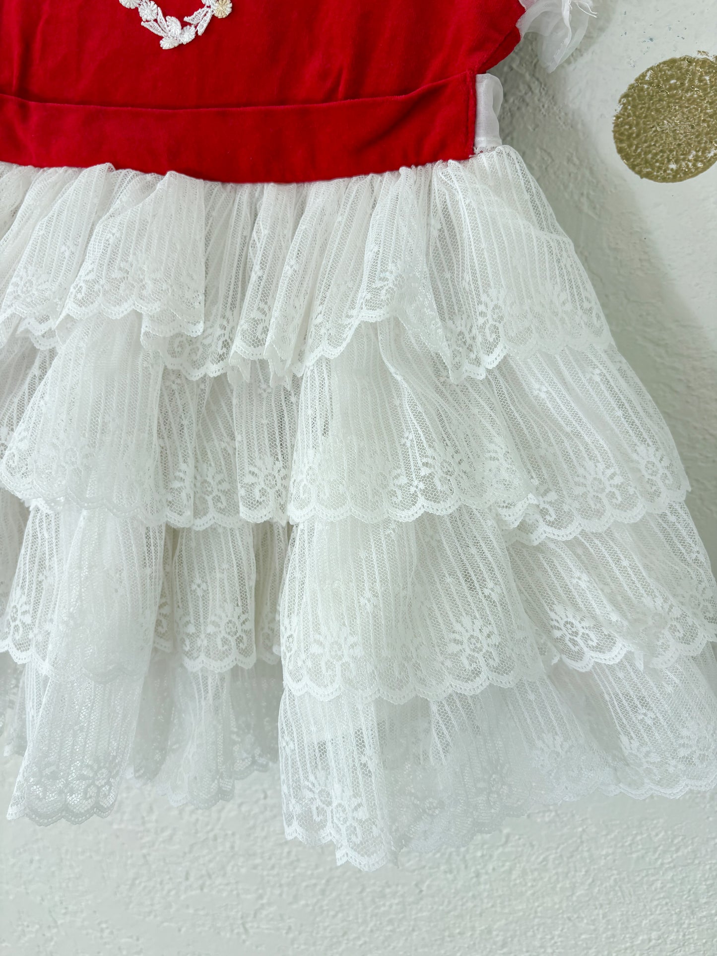 Vintage Lida California full circle toddler party dress.