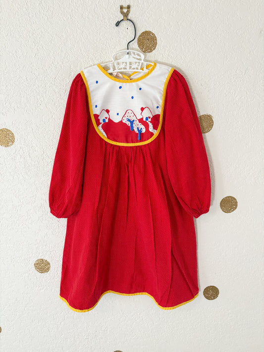 Vintage Sweet Potatoes novelty print dress.