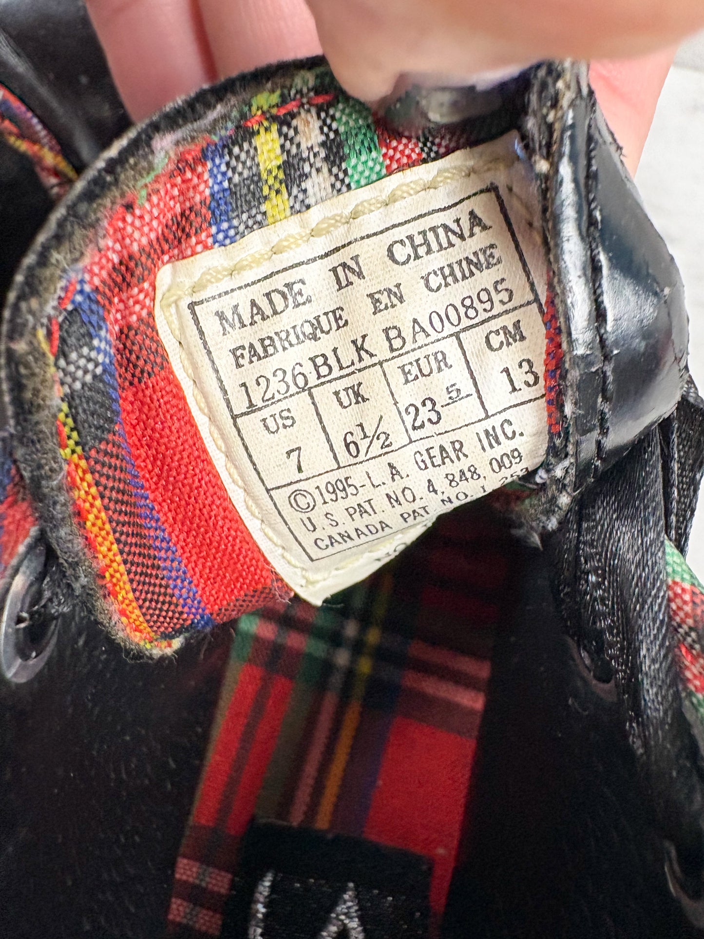 Vintage LA Gear holiday baby shoes