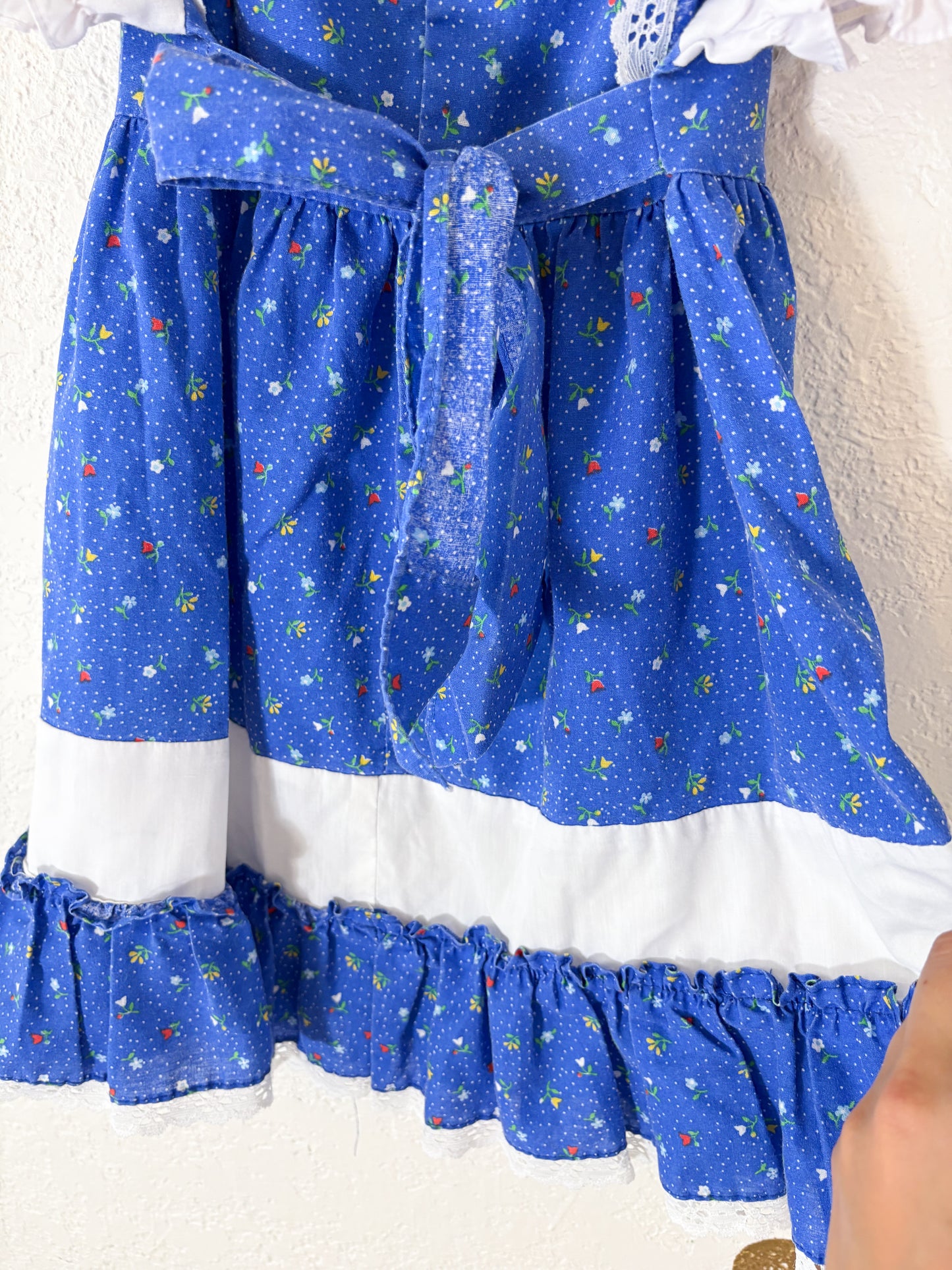 Vintage Nana's Pet floral maxi toddler dress.