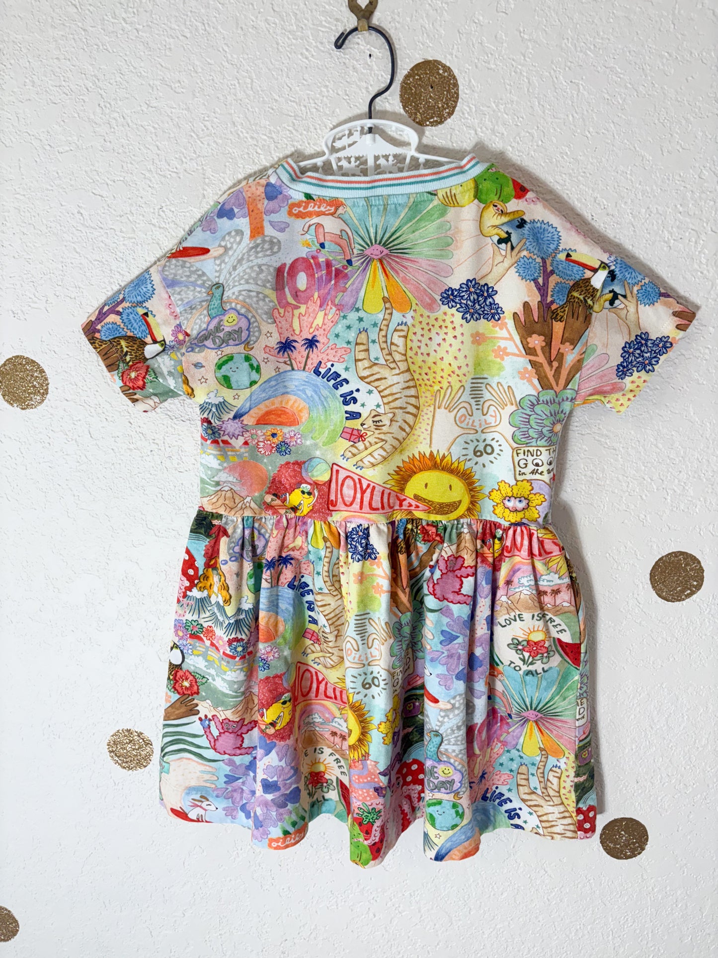 Modernish Oilily AOP dress.