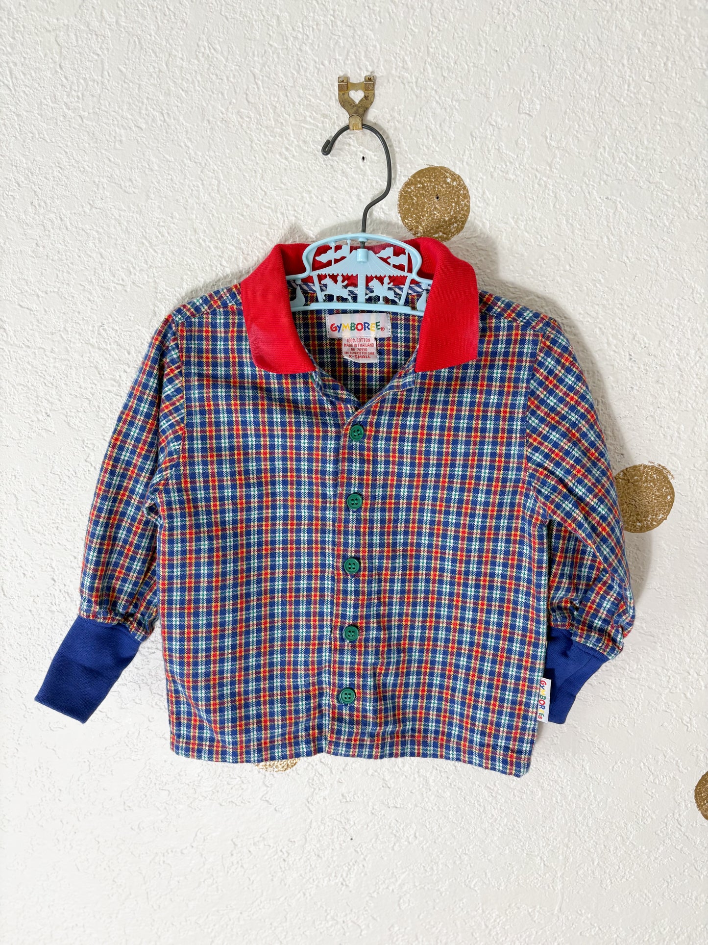 Vintage Gymboree plaid button up shirt.