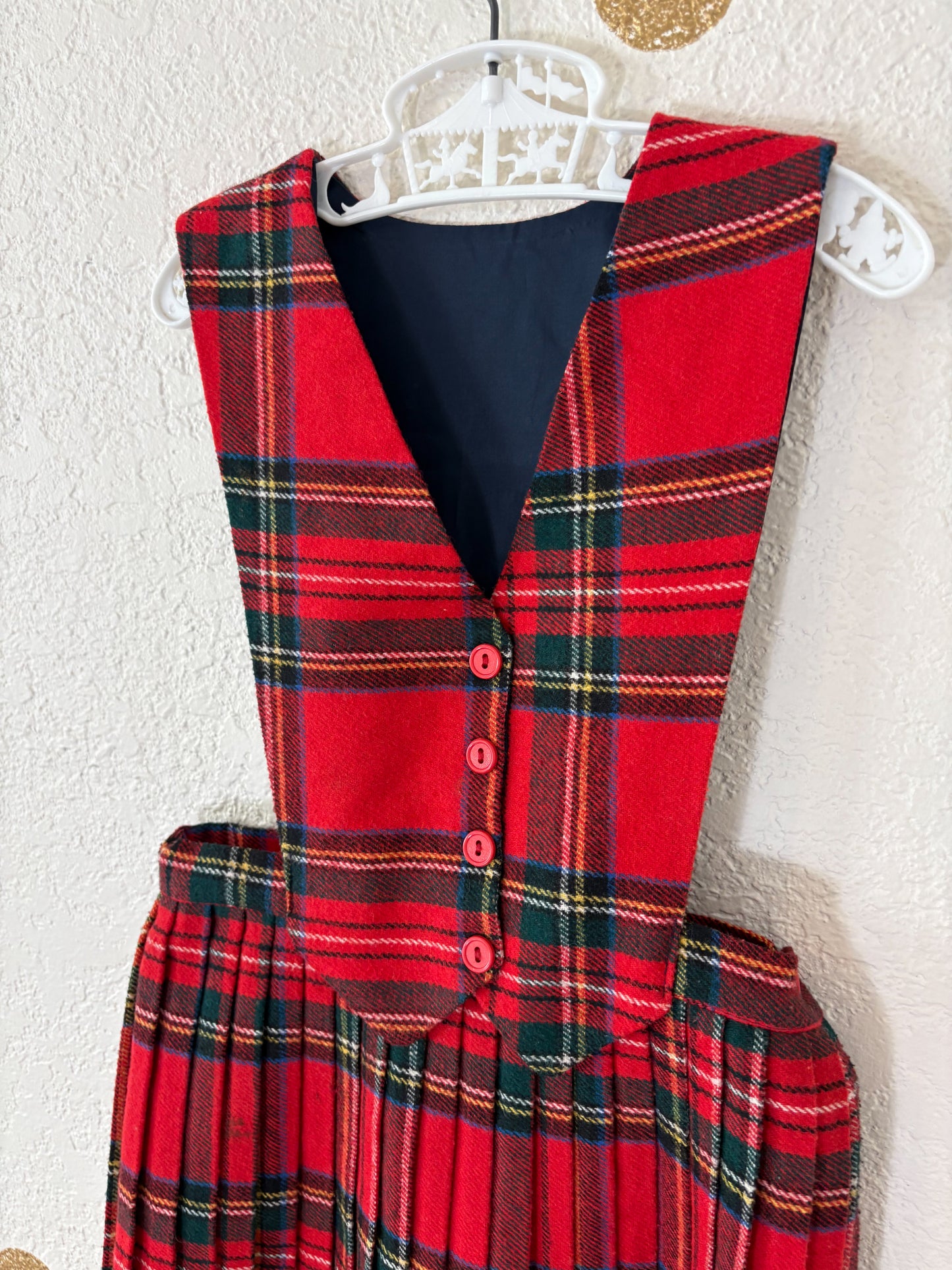 Vintage plaid/tartan made in Ireland dress.