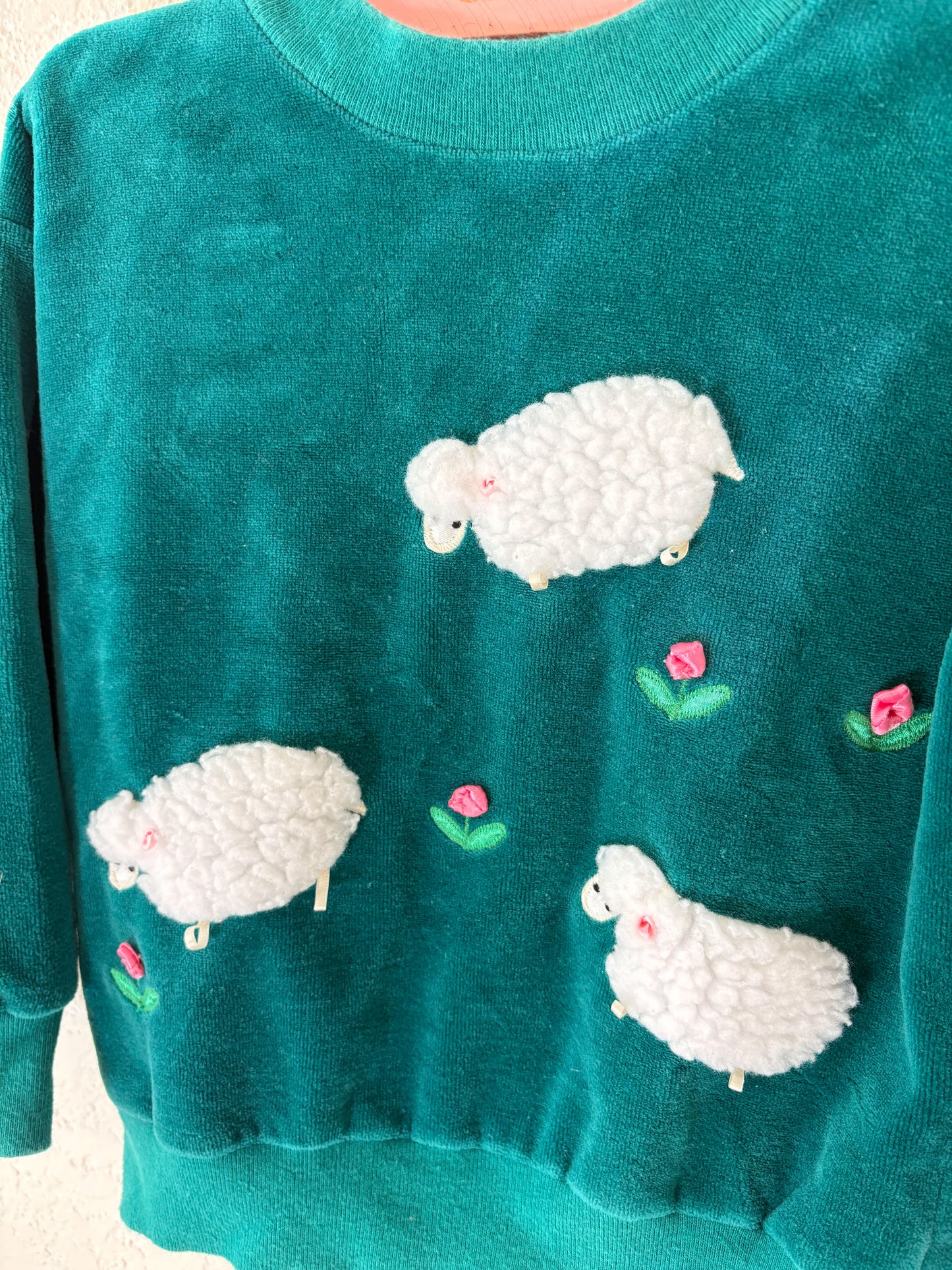 Vintage Rebecca Raggs Original velour toddler set.
