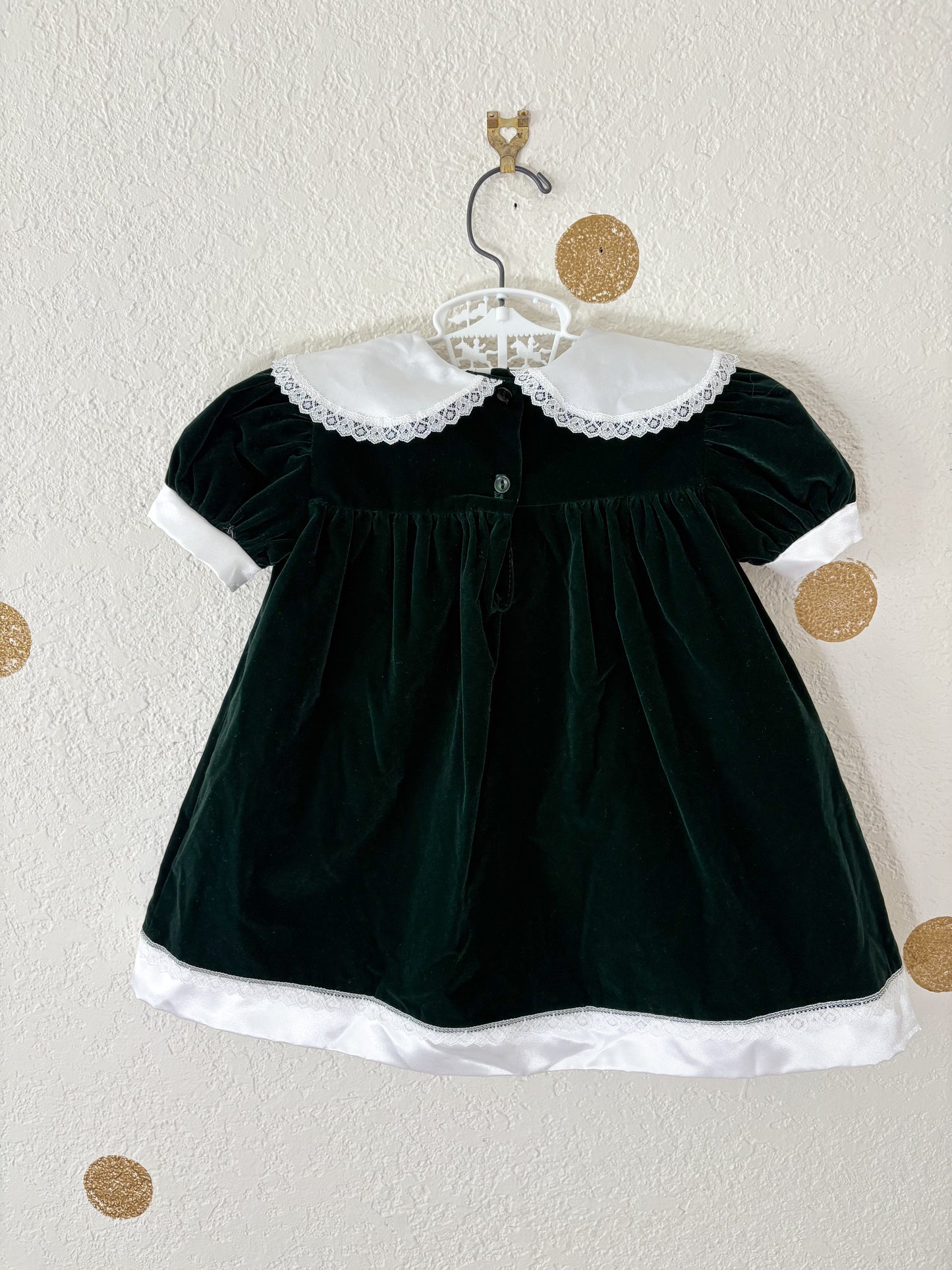 Vintage Evy toddler velvet dress.