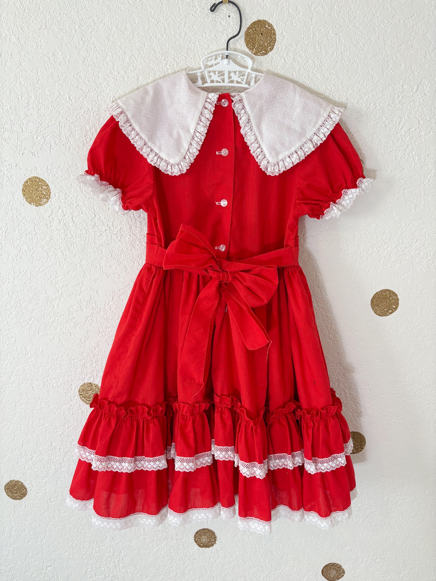 Vintage Small World full circle party dress.