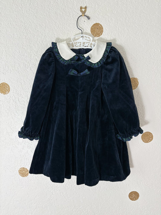 Vintage GoodLad toddler velvet dress.