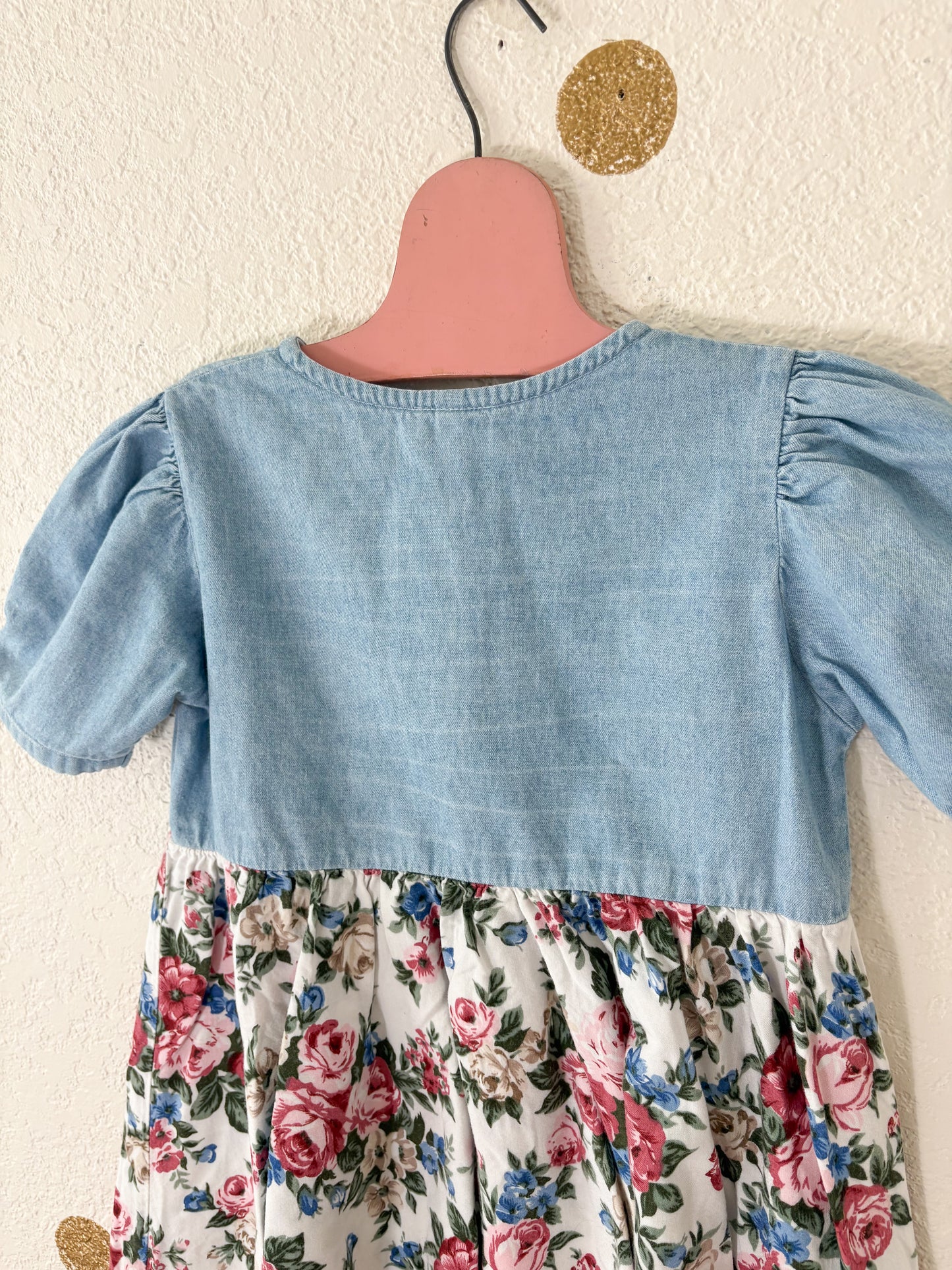 Vintage Sostanza Chambray Floral dress/tunic.