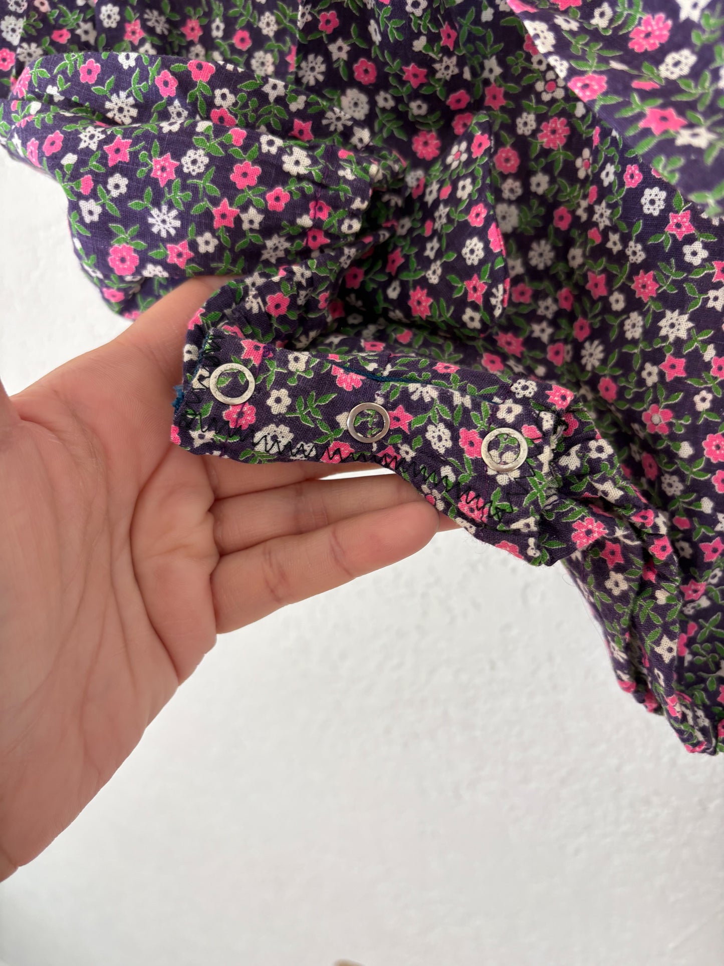 Homemade vintage baby romper.