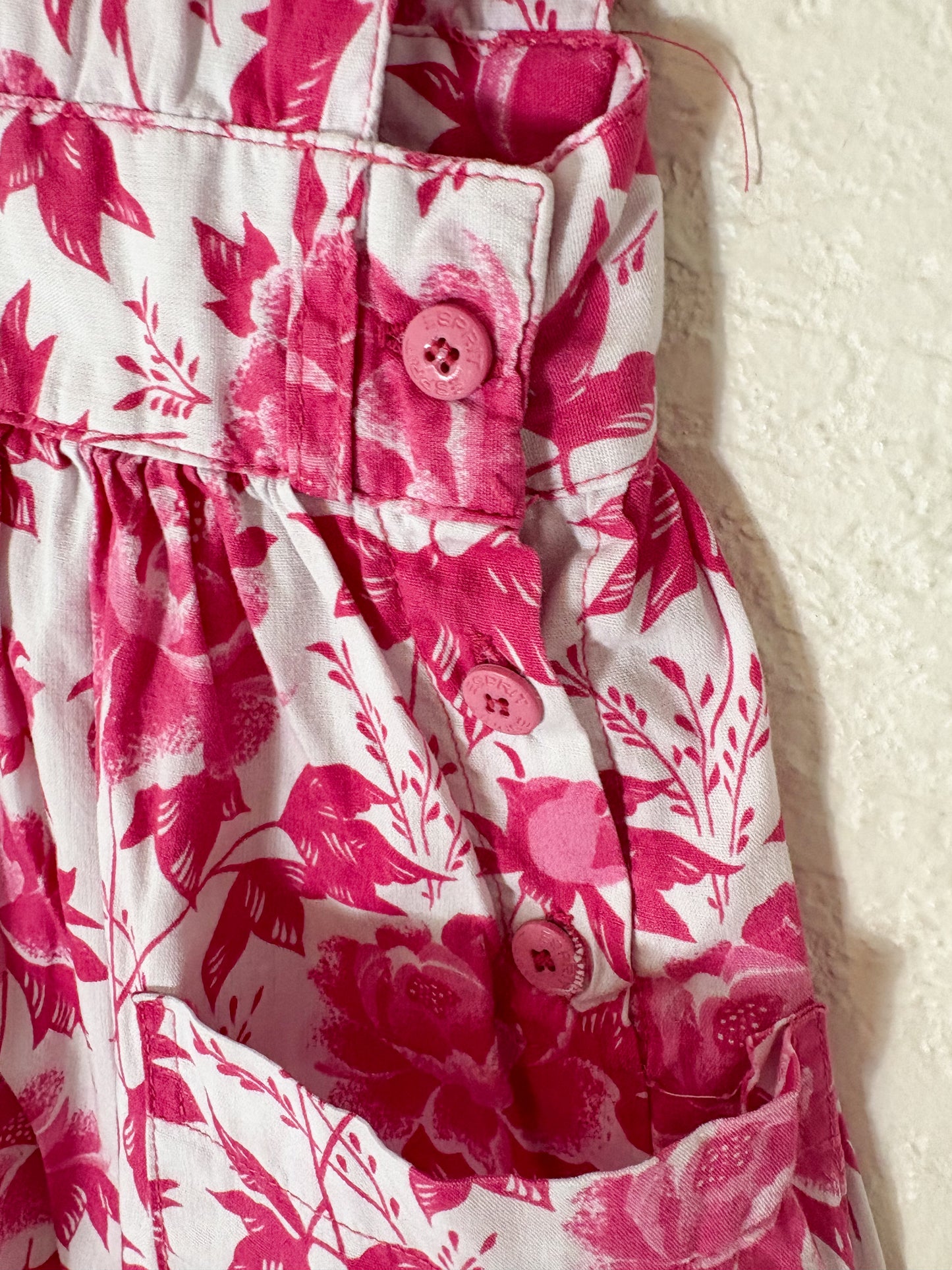 Vintage Esprit Kids floral pinafore dress.