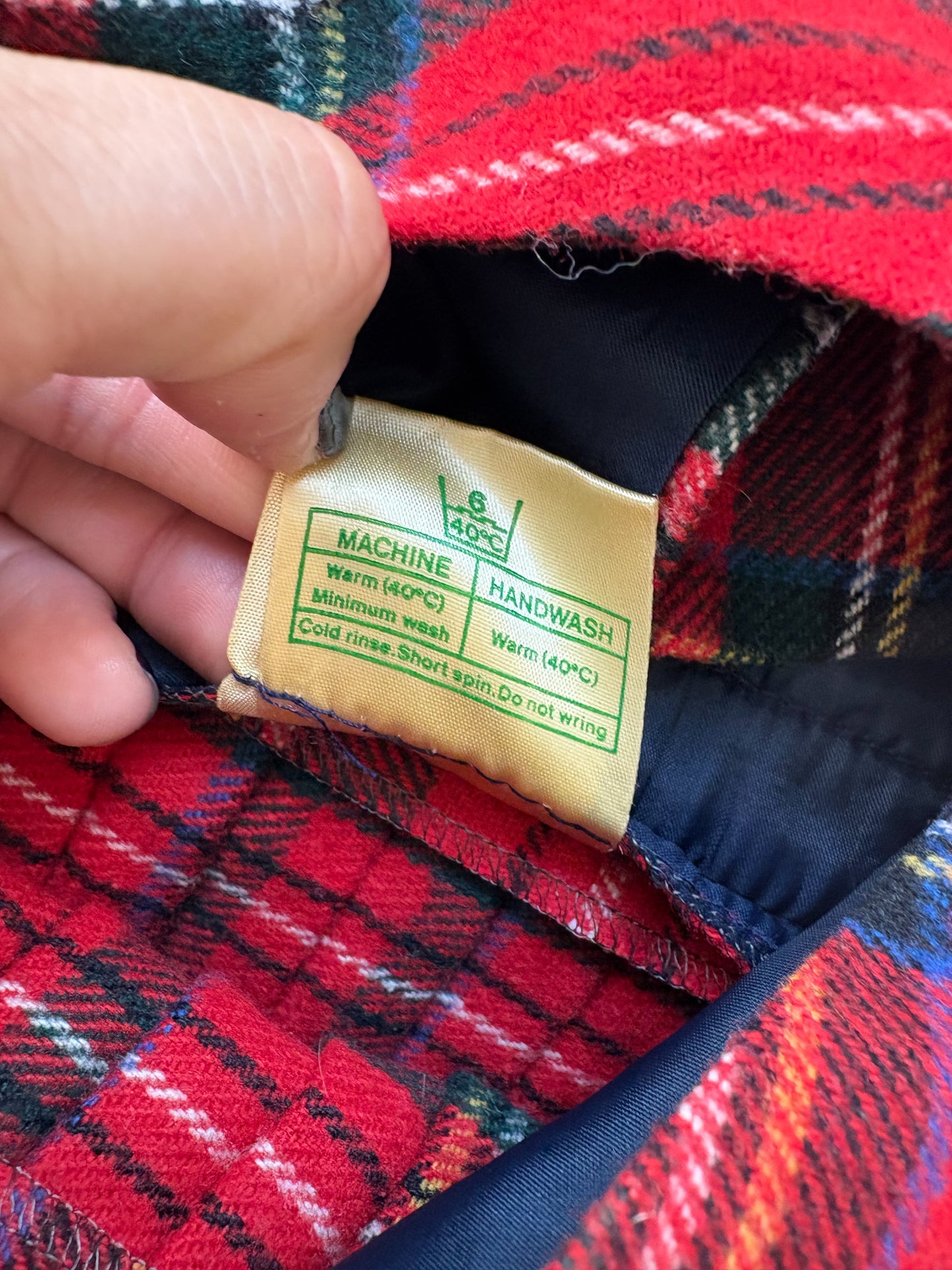 Vintage plaid/tartan made in Ireland dress.