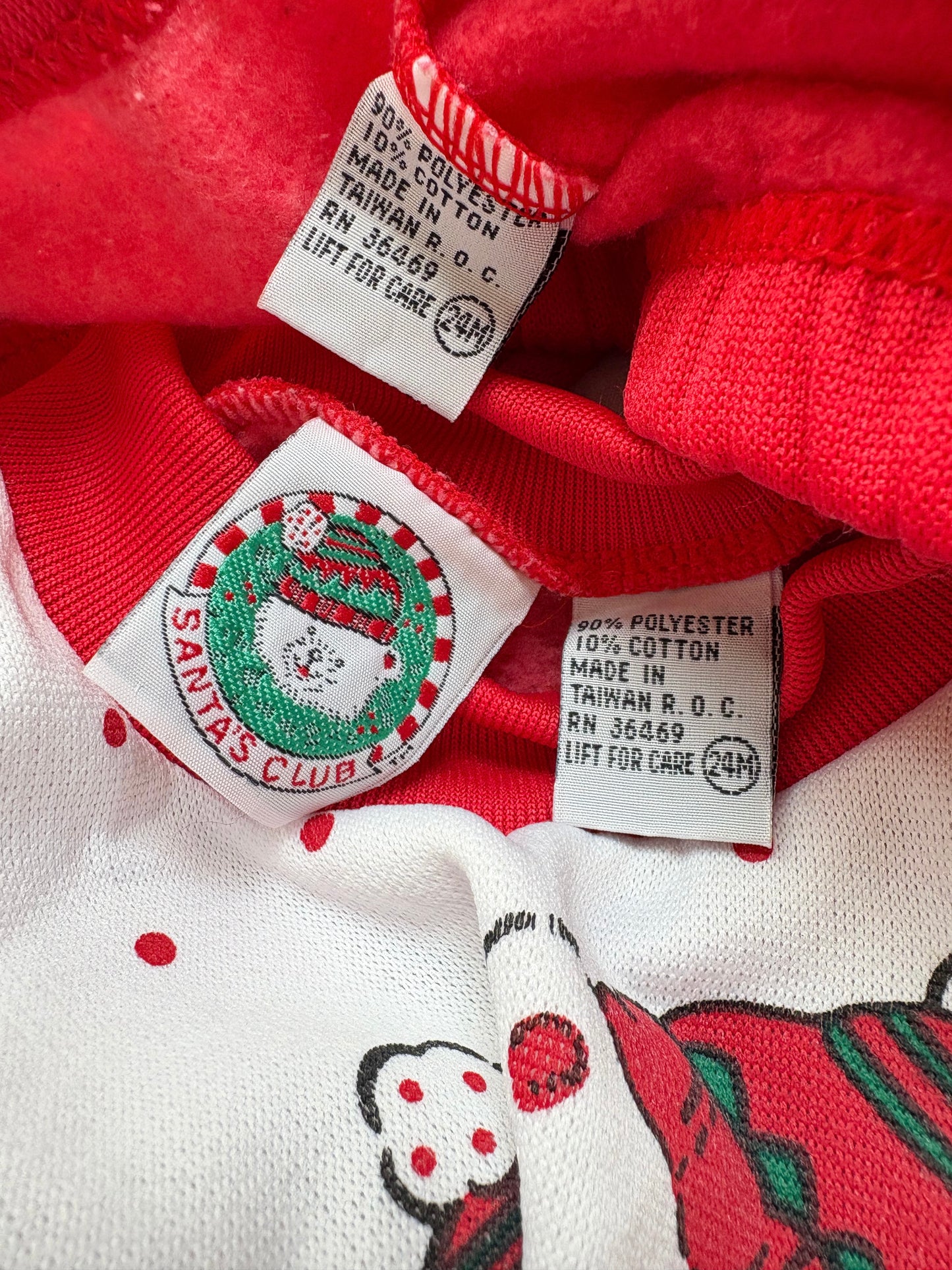 Vintage Santa's Club toodler tracksuit set.