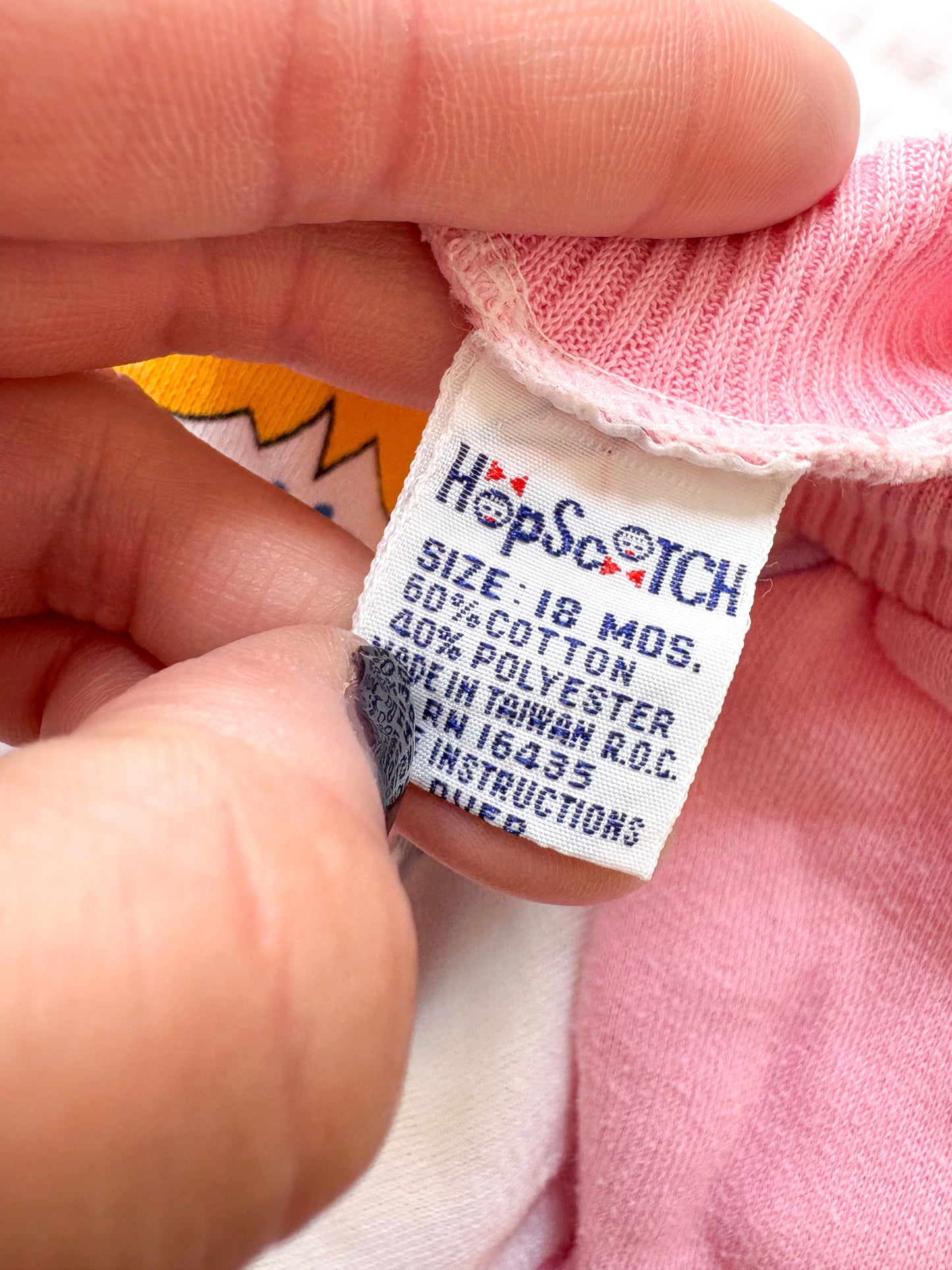 Vintage HopScotch baby crewneck.