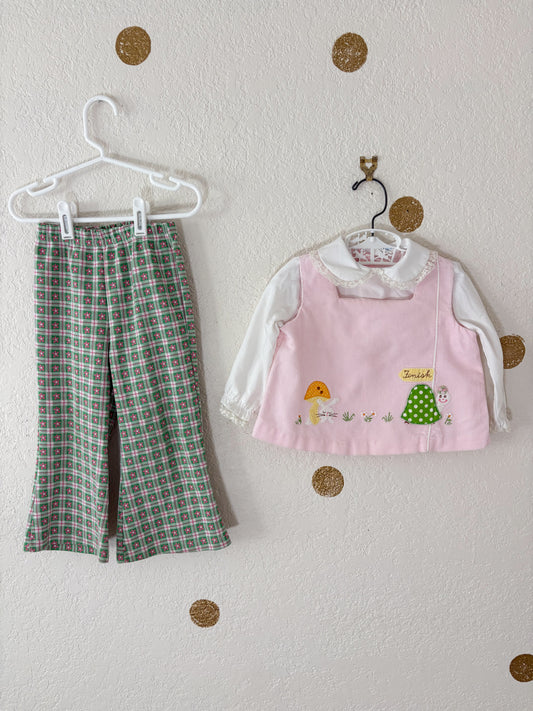 Vintage Nannekins + Healthtex toddler set.