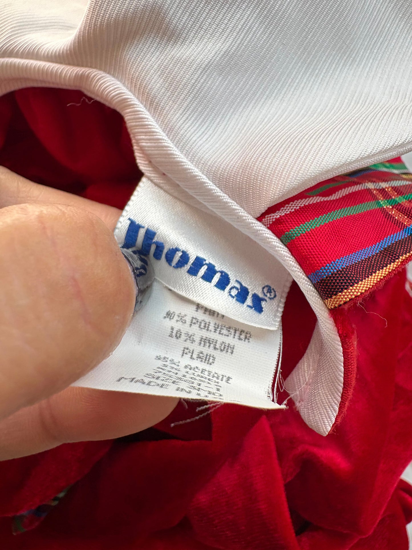 Vintage Thomas velour baby romper.