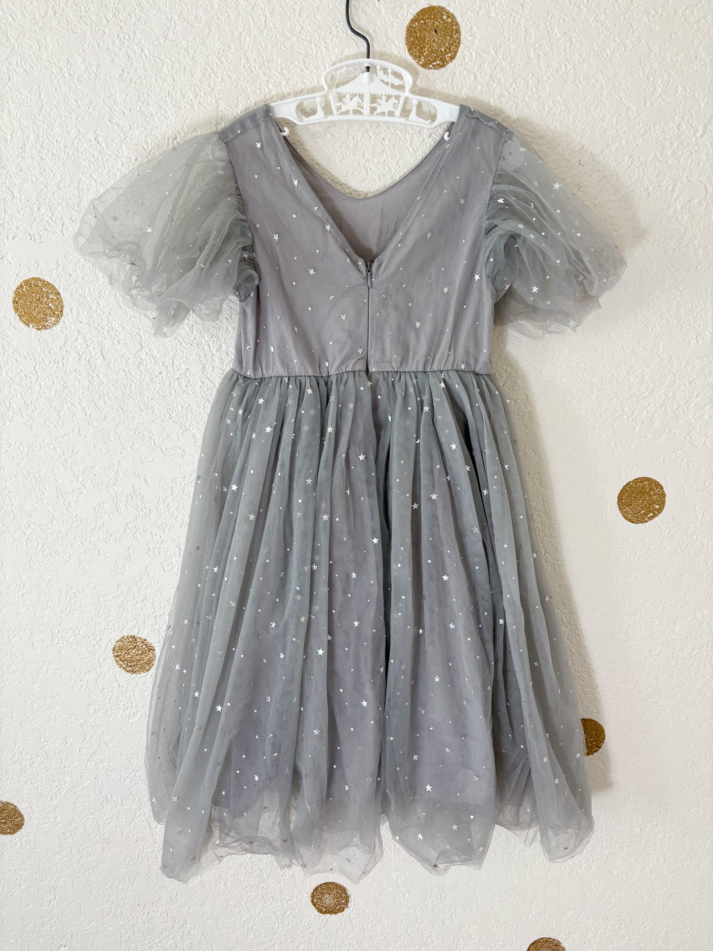 Modern boutique tulle dress.