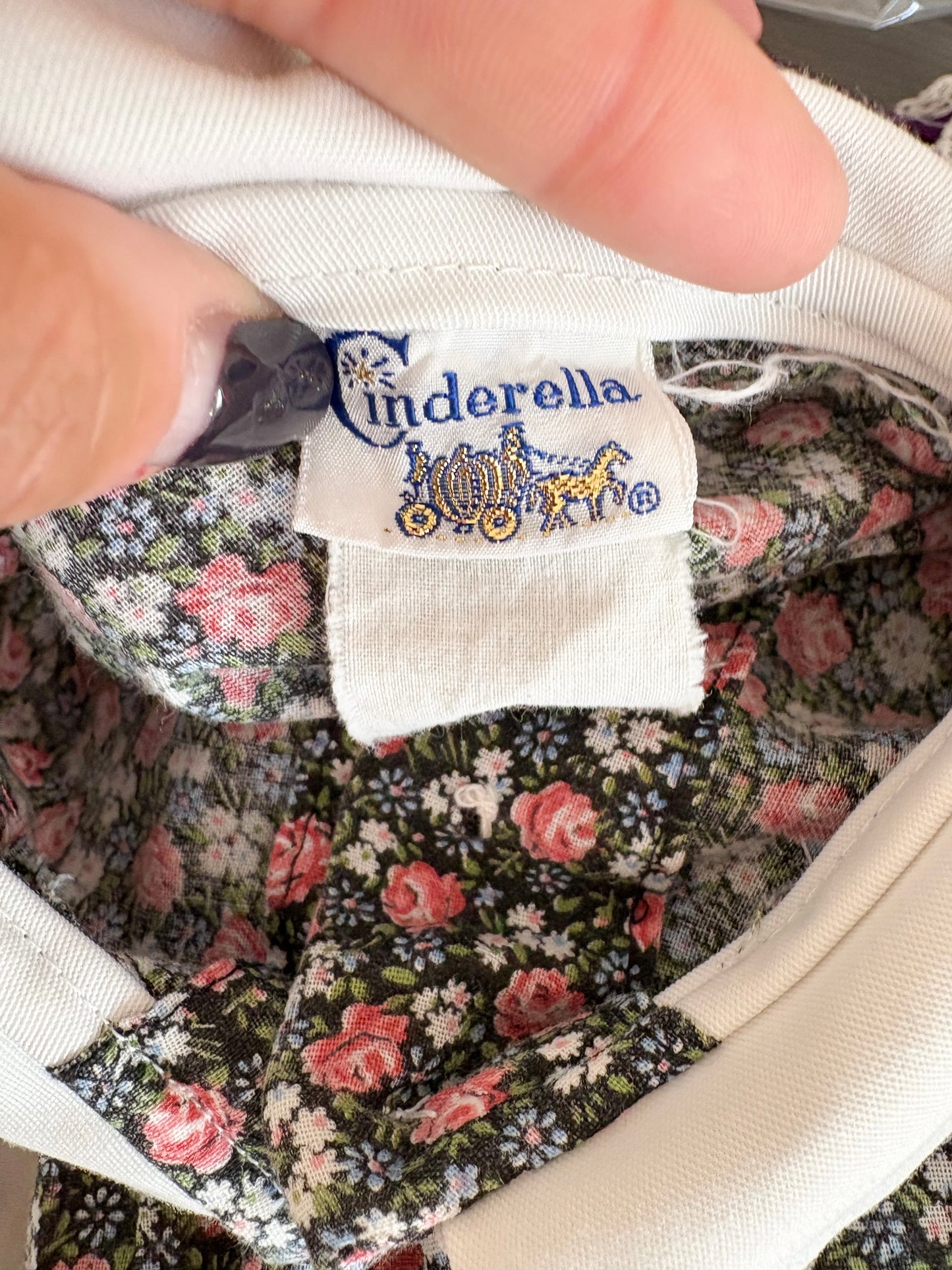 Vintage Cinderella floral dress/tunic.