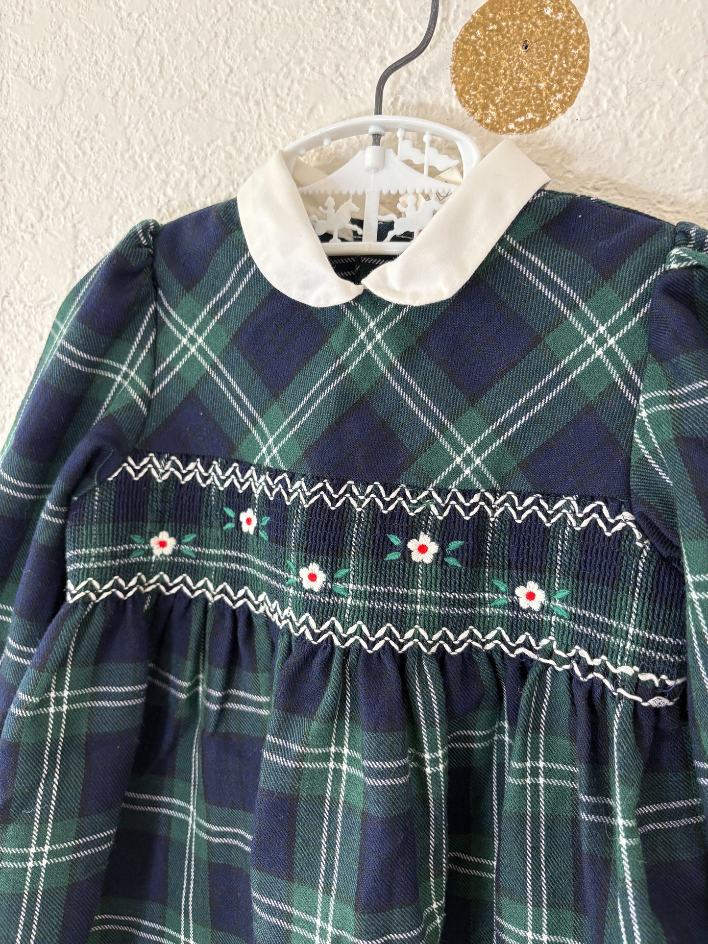 Unbranded vintage plaid toddler dress.