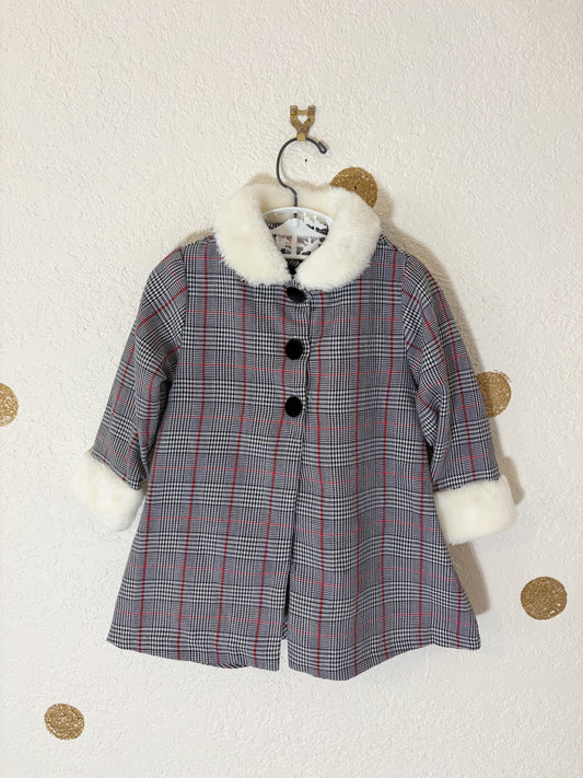 Y2K plaid toddler dress and coat set.