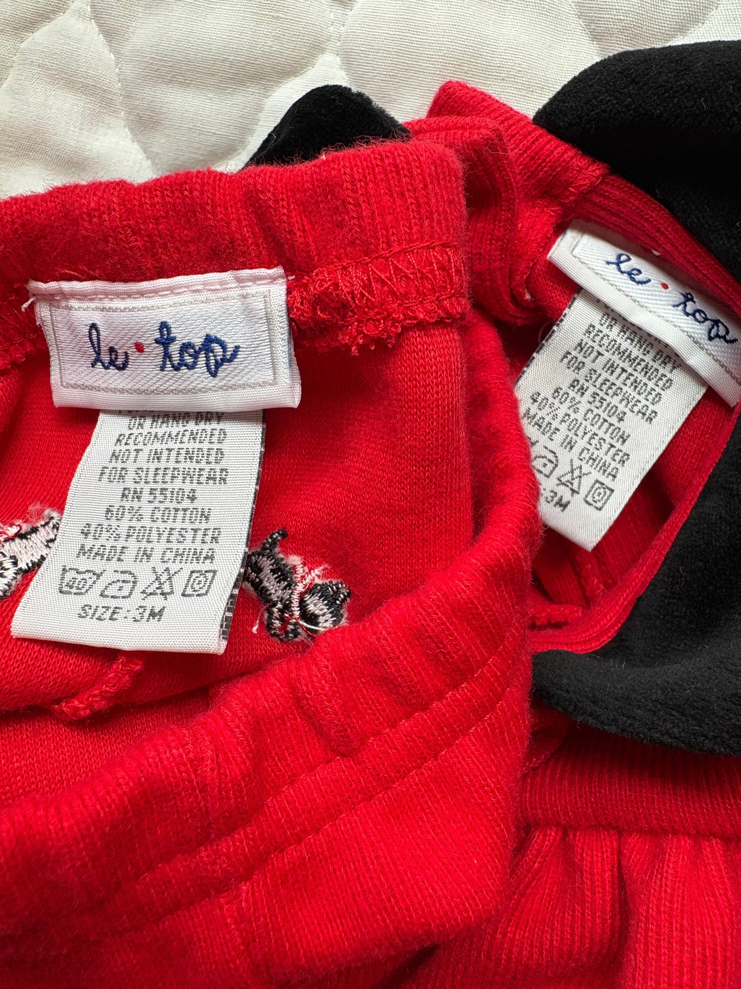 Vintage/y2k Le Top 2 piece baby set.