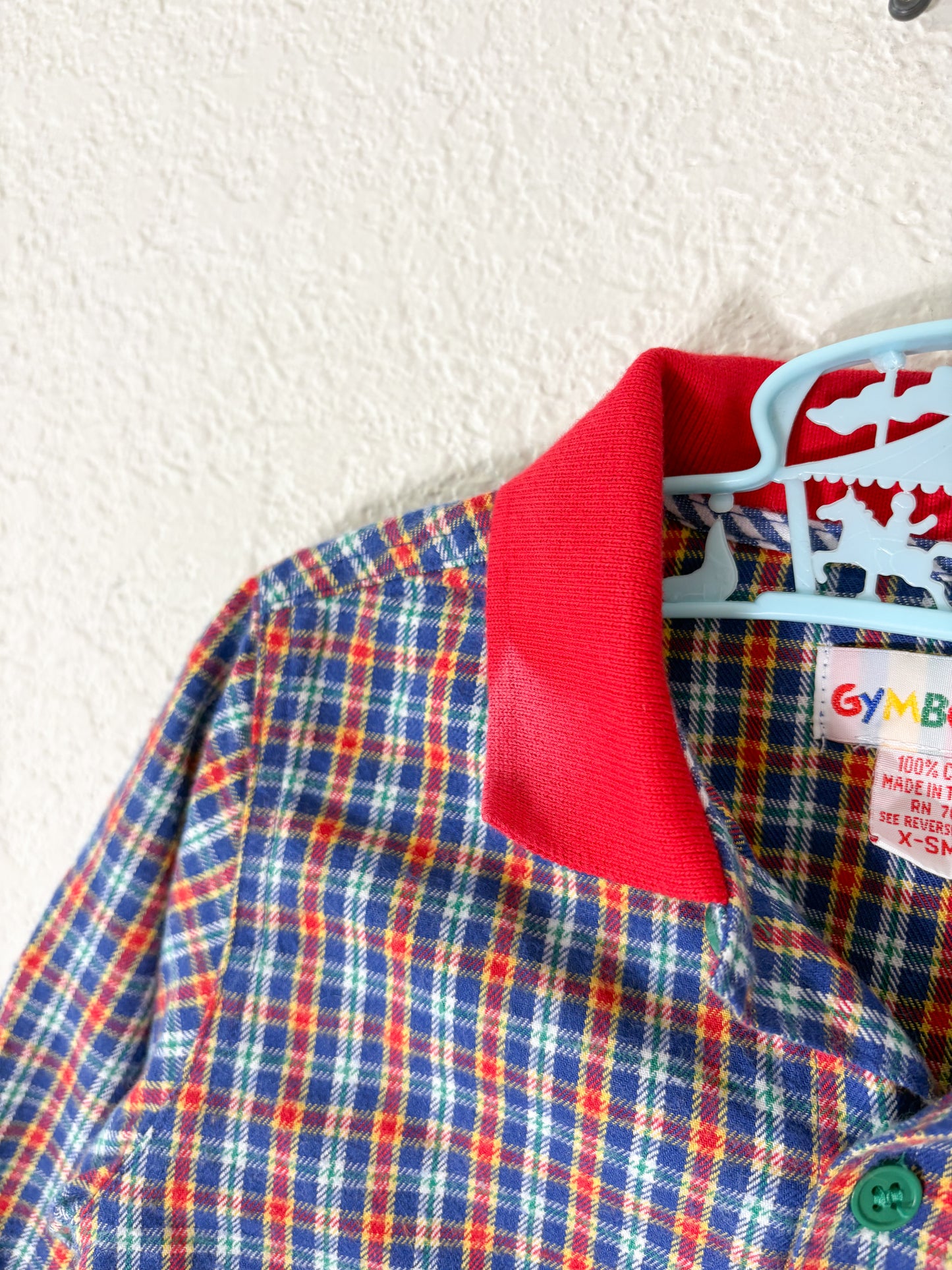Vintage Gymboree plaid button up shirt.