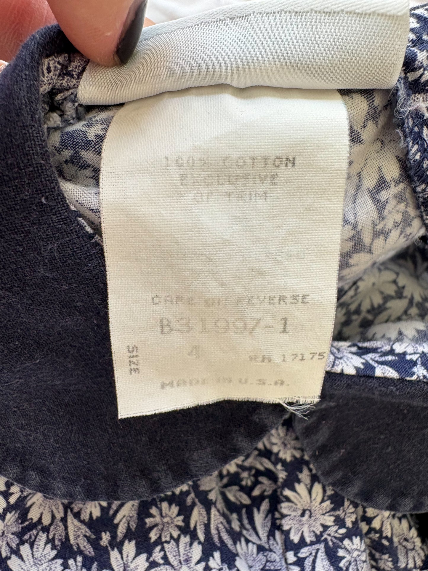 Vintage Bonnie Jean floral toddler dress.