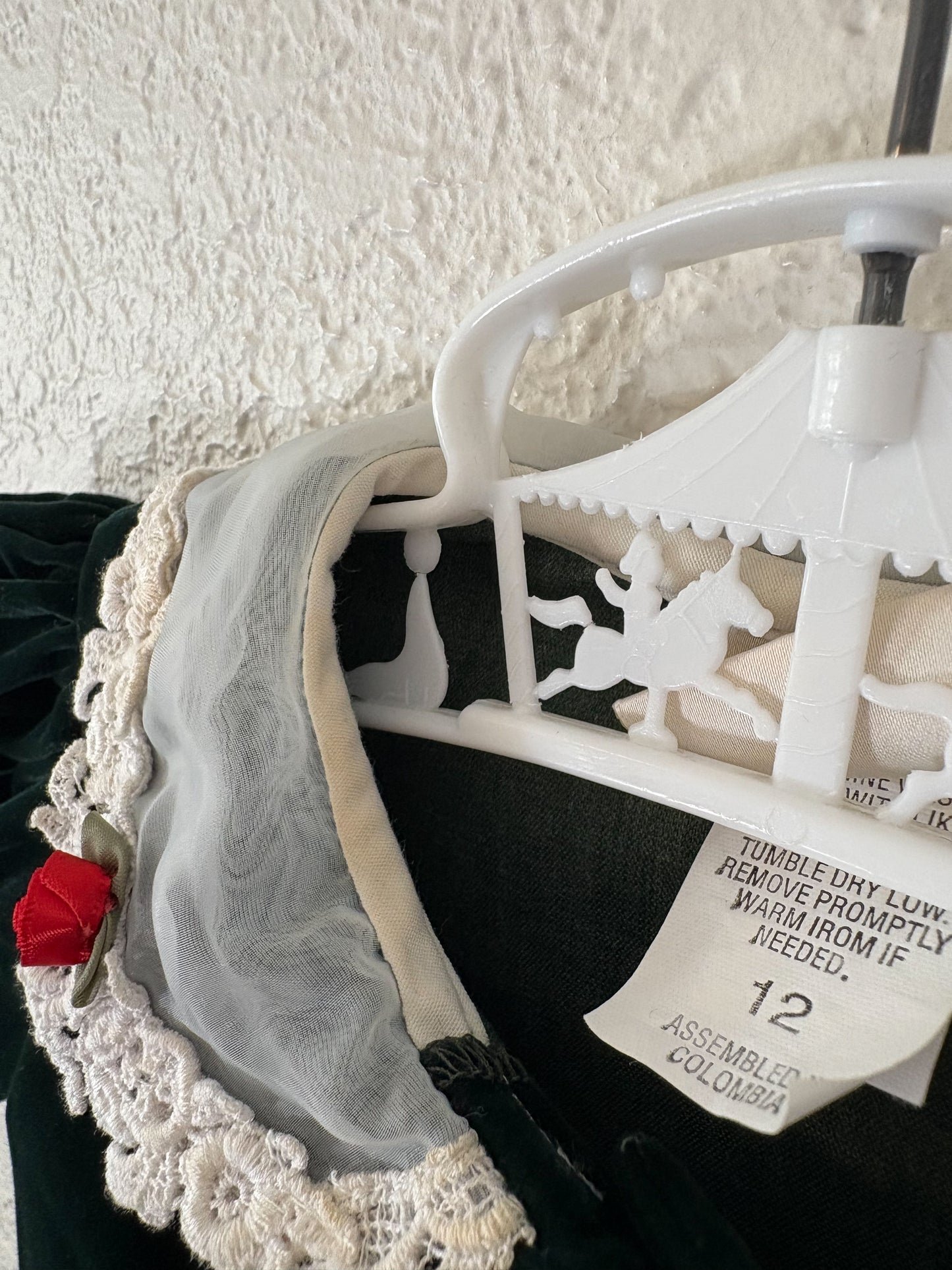 Vintage Oshkosh Collection velvet baby dress.