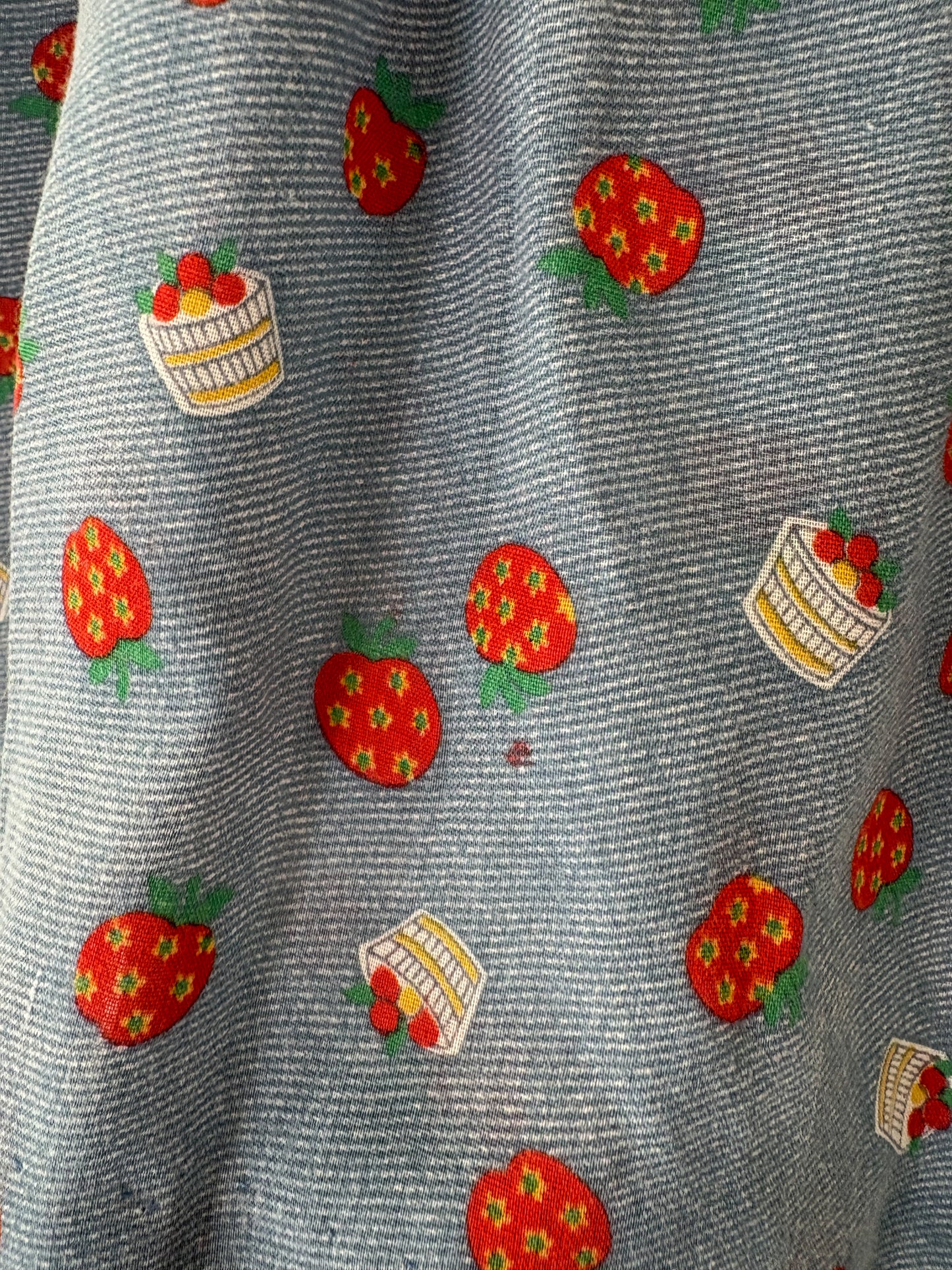 Homemade vintage AOP Apple toddler dress.