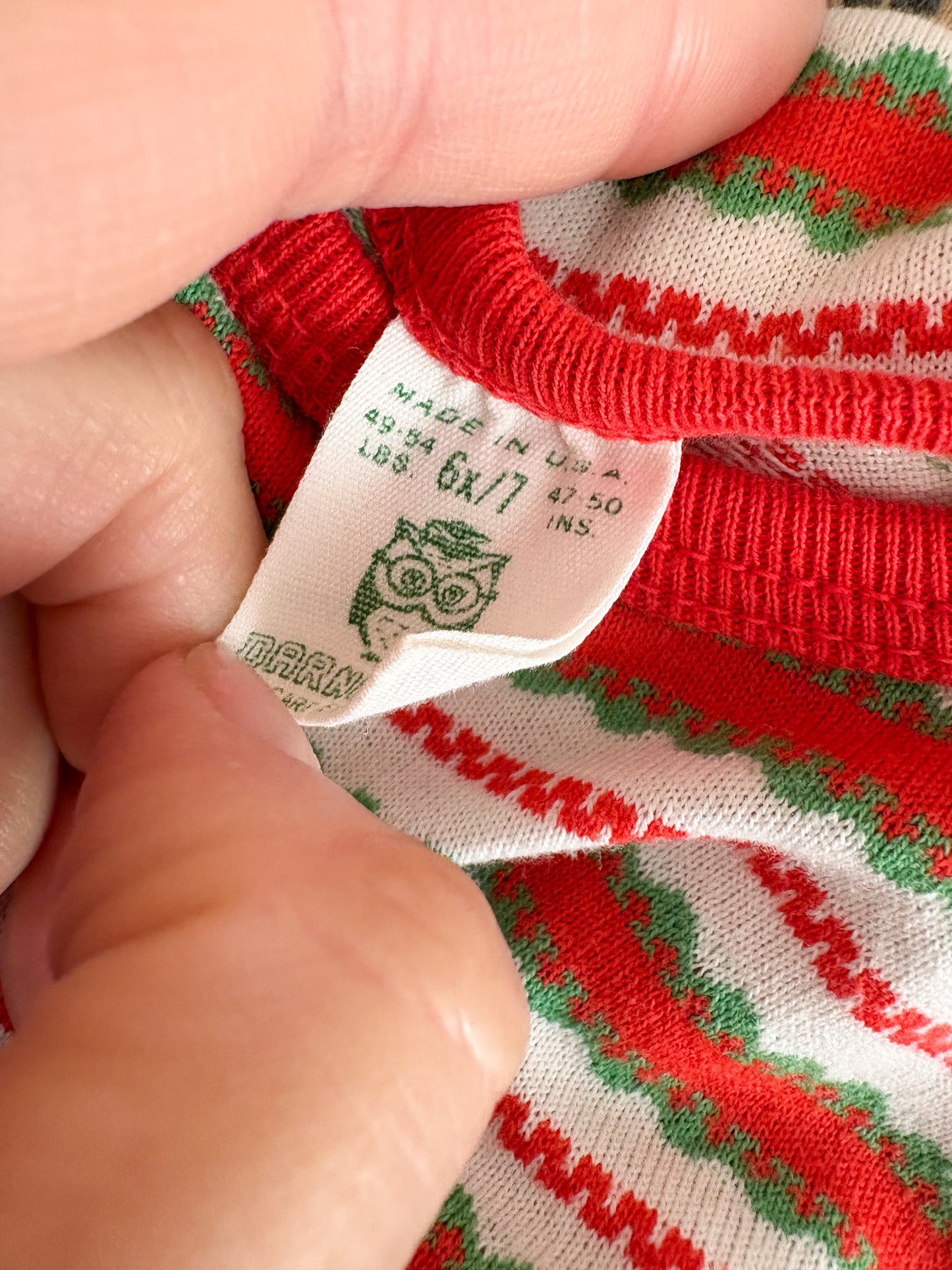 Vintage Darneiie knit girl's top.