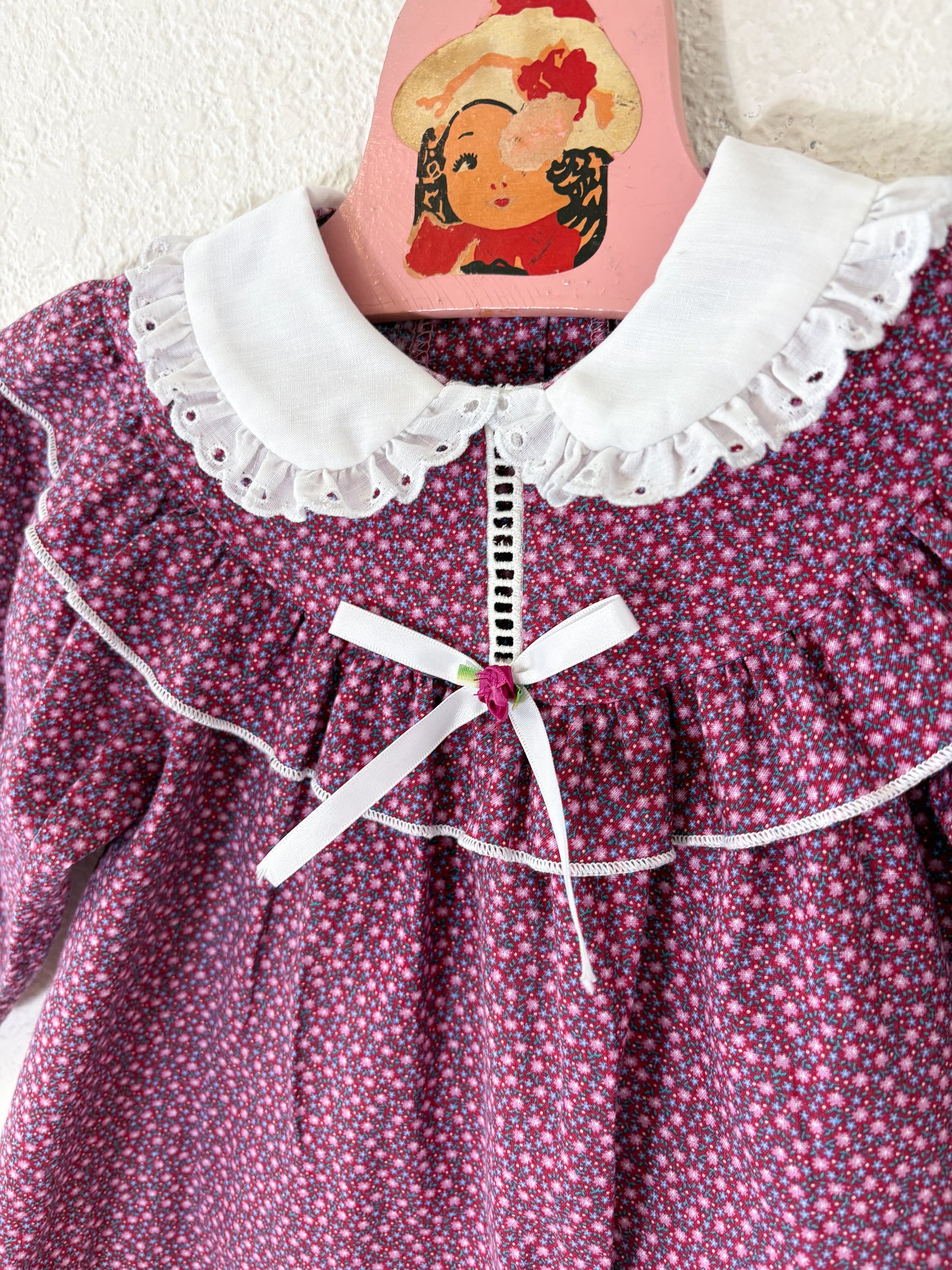 Vintage Evy dainty floral toddler dress.