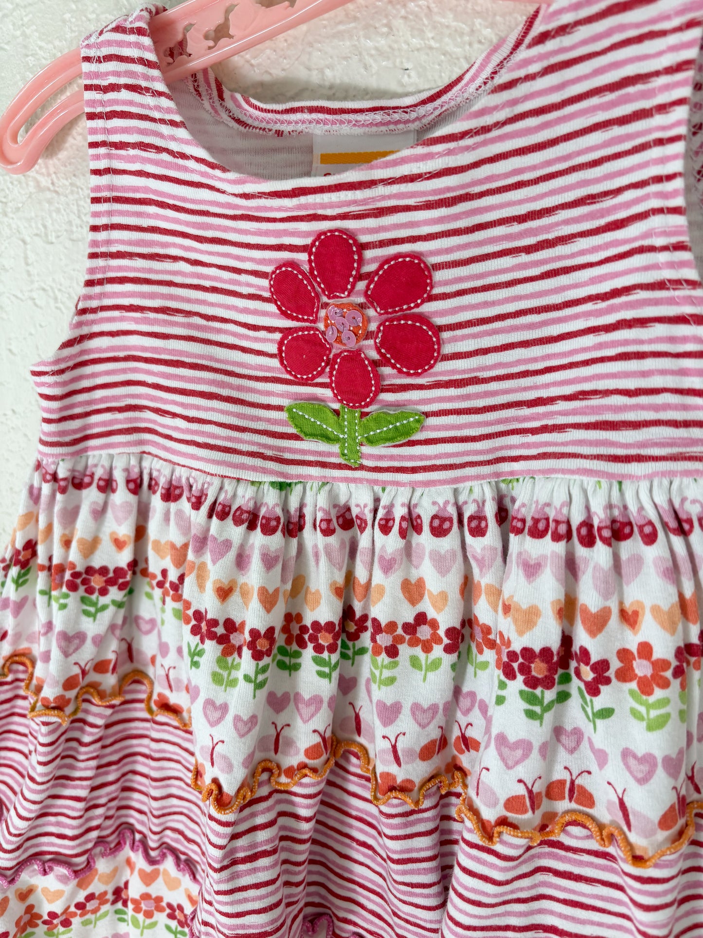 y2k Sweet Potatoes toddler floral jumper.