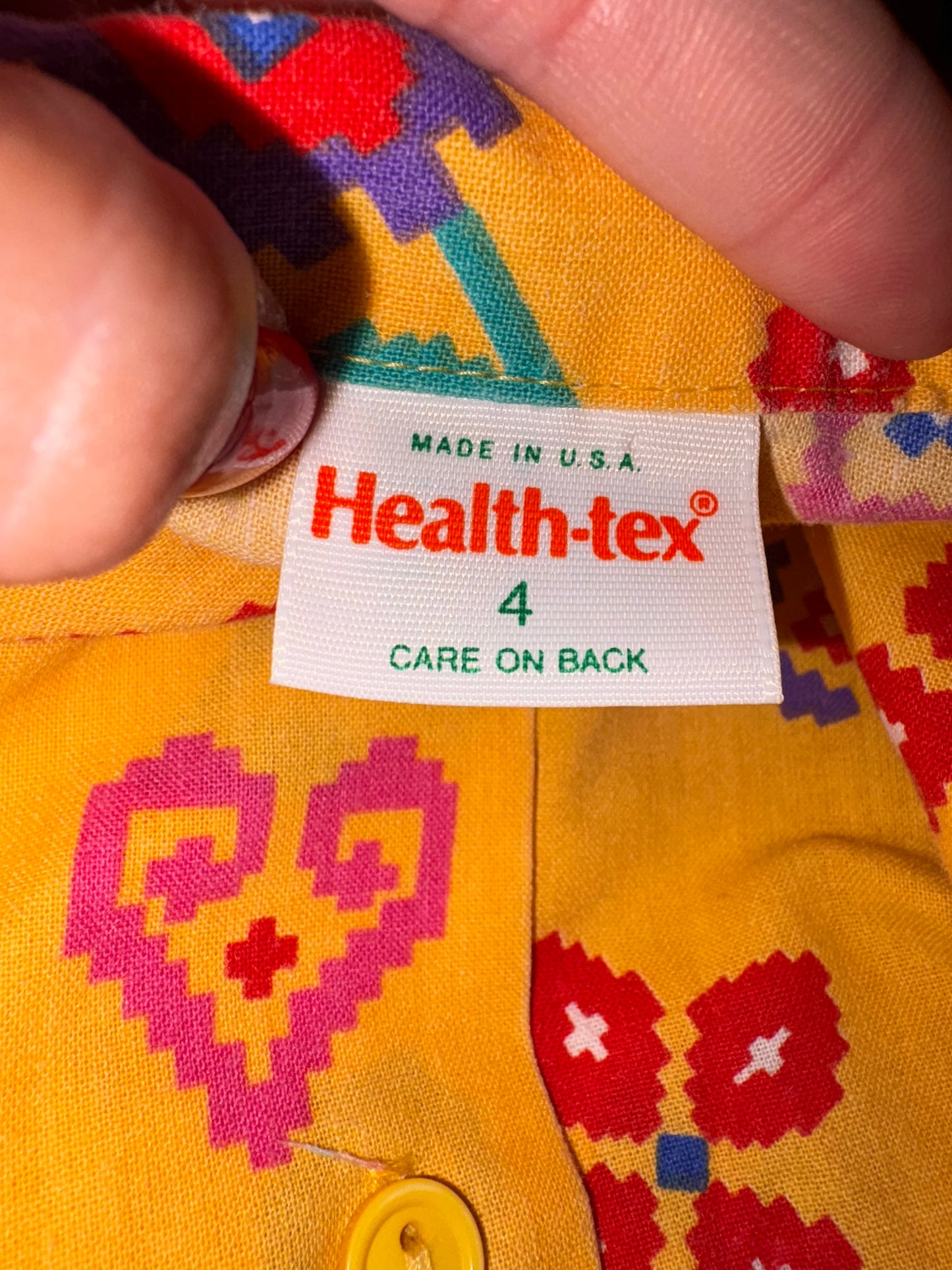 Vintage Healthtex AOP button up.